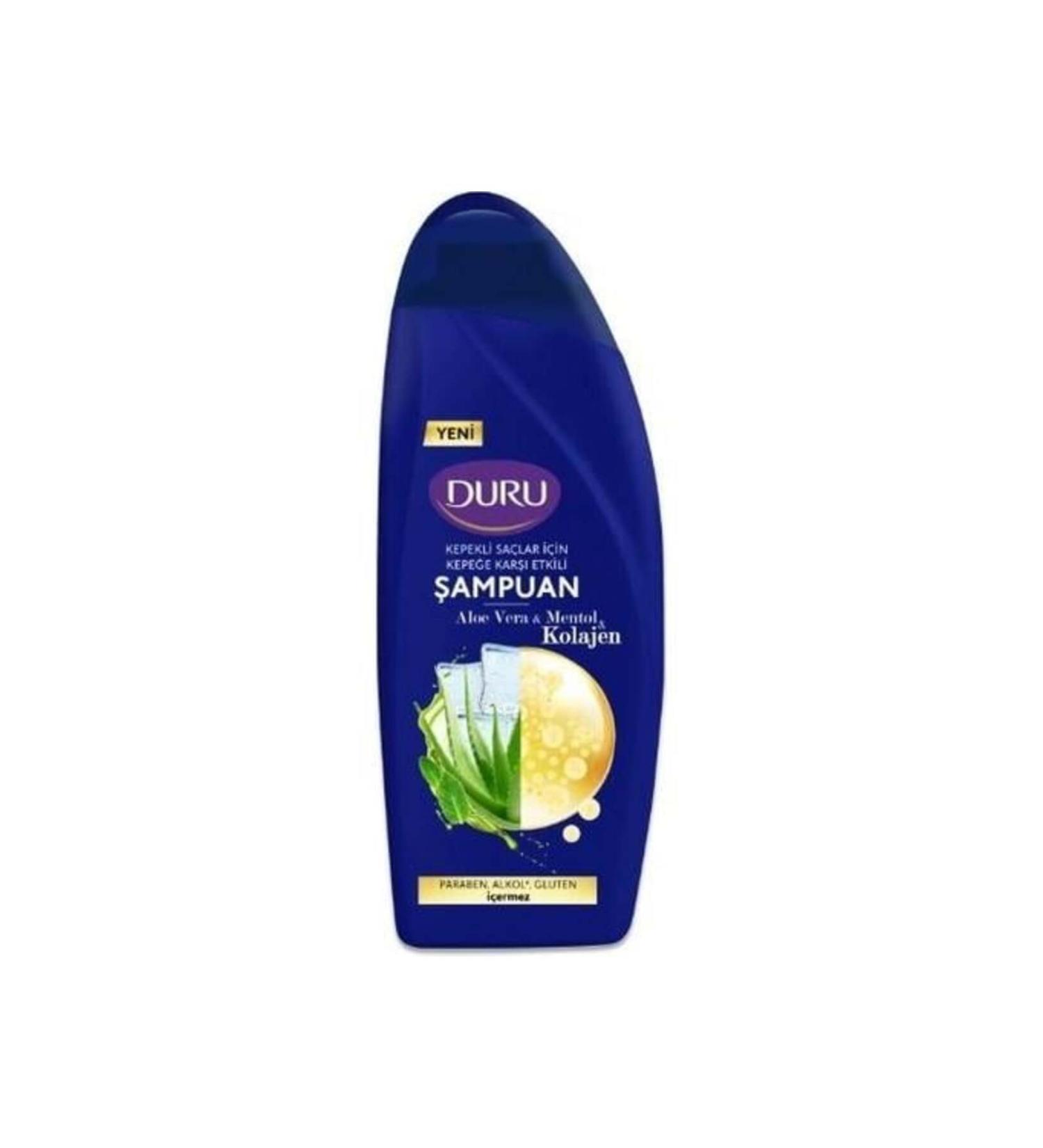 Duru Shampoo 500ml. Aloe Vera&menthol&collagen