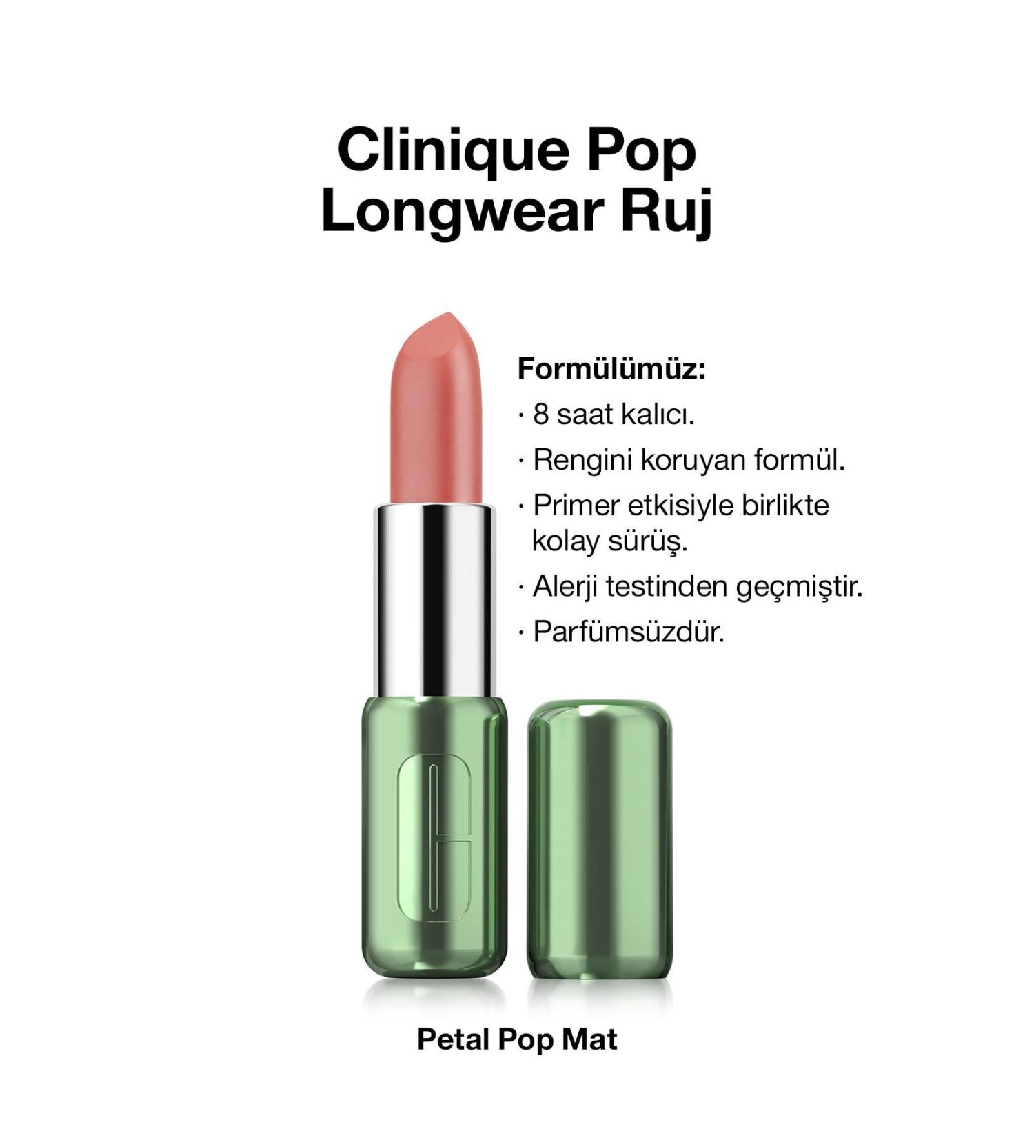 Clinique New Formula Satin Finish Lipstick-Petal Pop PasNew6 - Buy Online on GoSupps.com