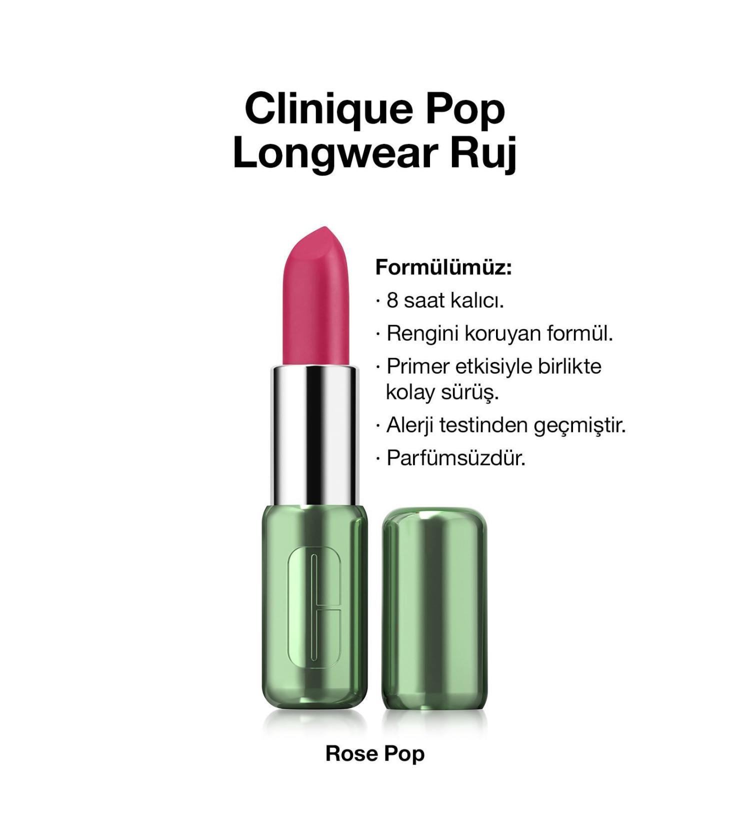 Clinique New Formula Matte Finish Lipstick-Rose Pop PasNew14