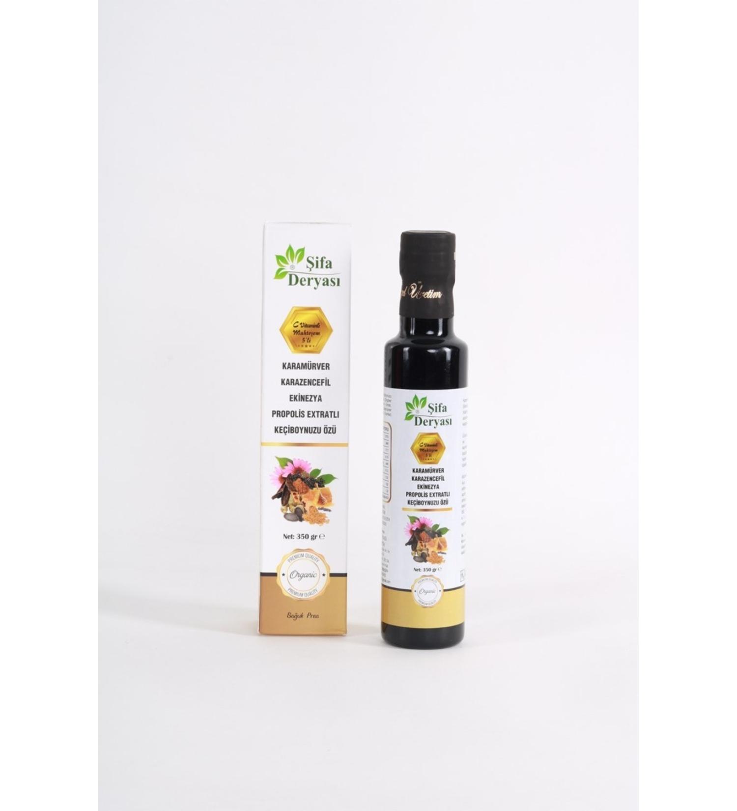 HEALING SEAS Black Elderberry Ginger Echinacea Propolis Carob Extract