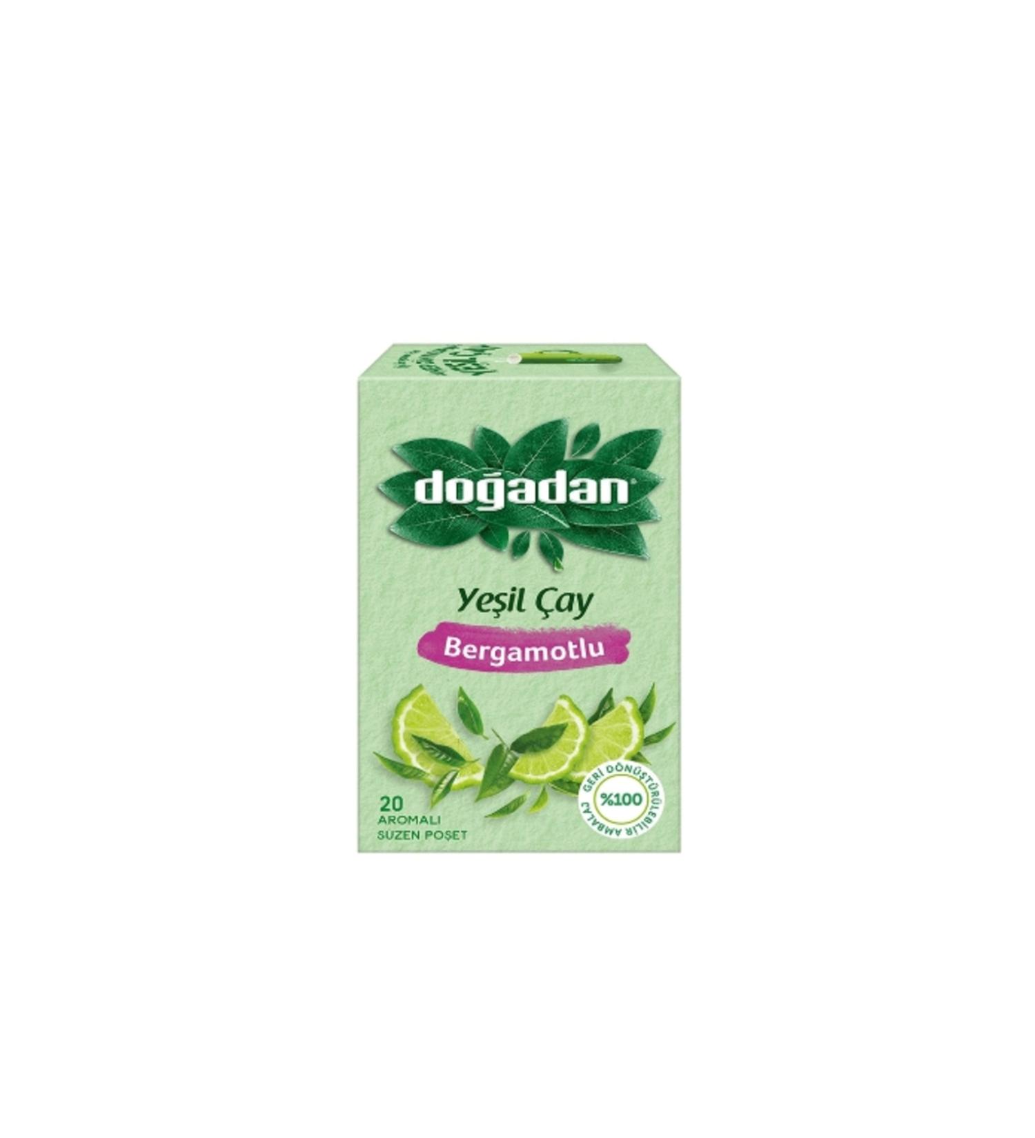 Do adan Green Tea Bergomat Flavored (HERBAL TEA) 34 Gr. (24 PIECES)