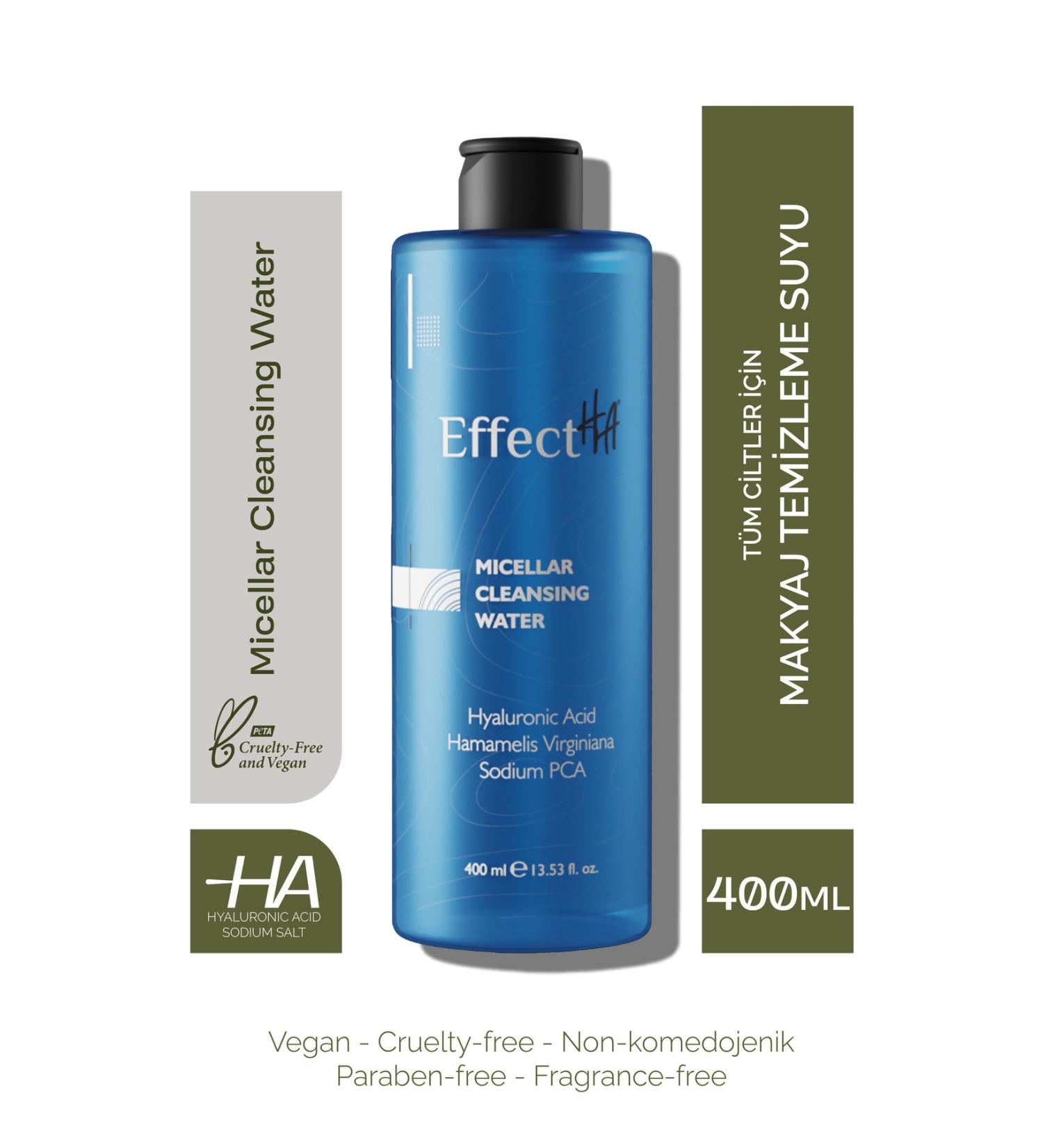 EffectHA Micellar Cleansing Water Make-Up Remover Water for All Skin Types