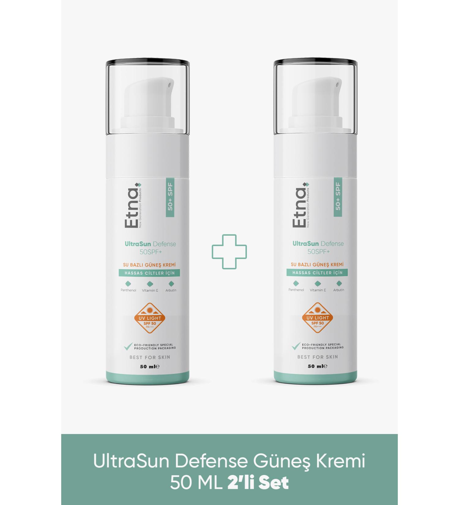 Etna Pharma Water Based 50SPF+ Sun Cream 50 ML Set of 2