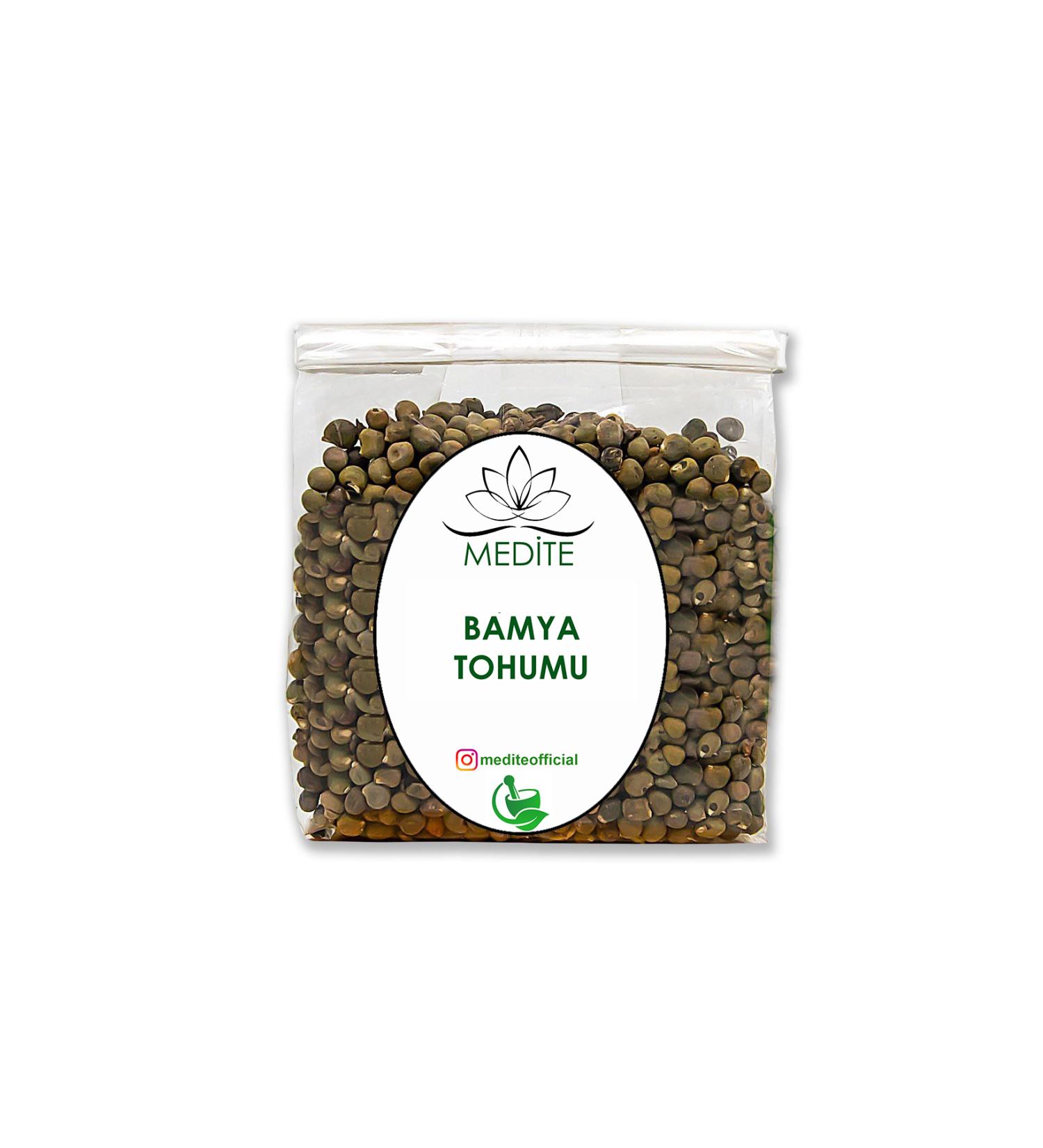 Medite Natural Okra Seed (Abelmoschus esculentus) New Harvest 500gr