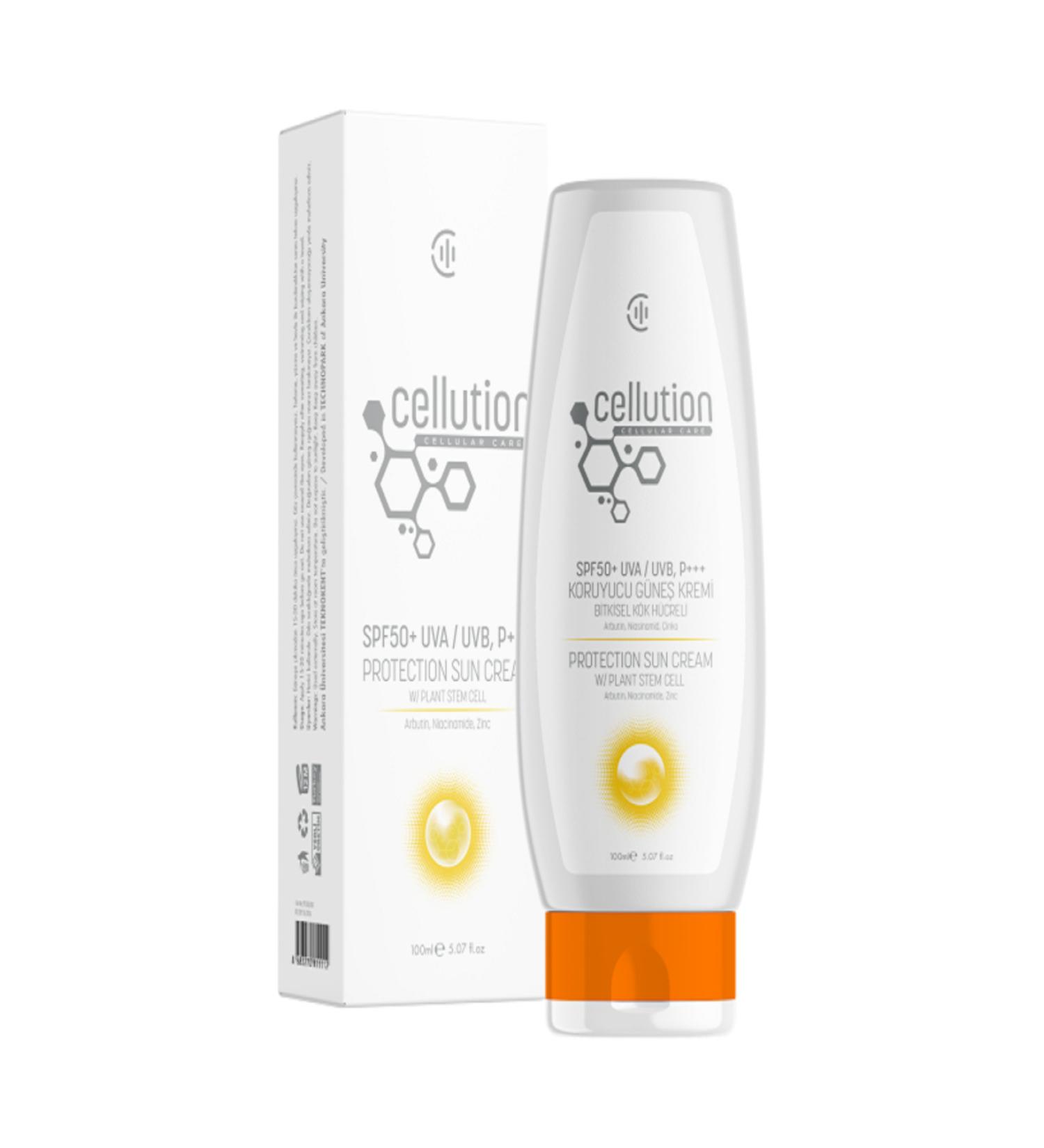 CELLUTION SPF50+ Protective Herbal Stem Cell Sun Cream 100 Ml - Buy Online on GoSupps.com
