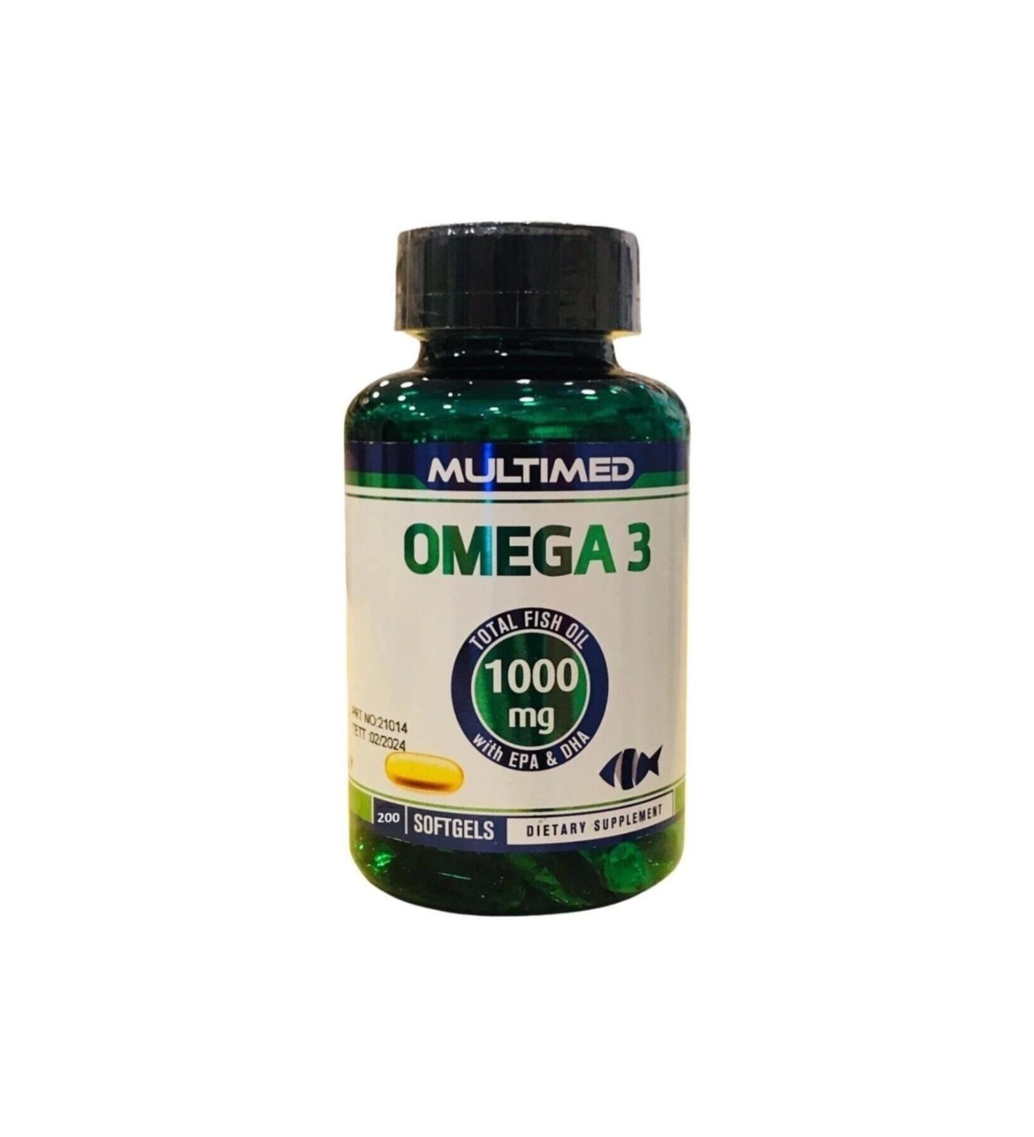 Multimed Omega 3 1000mg 200 Softgel