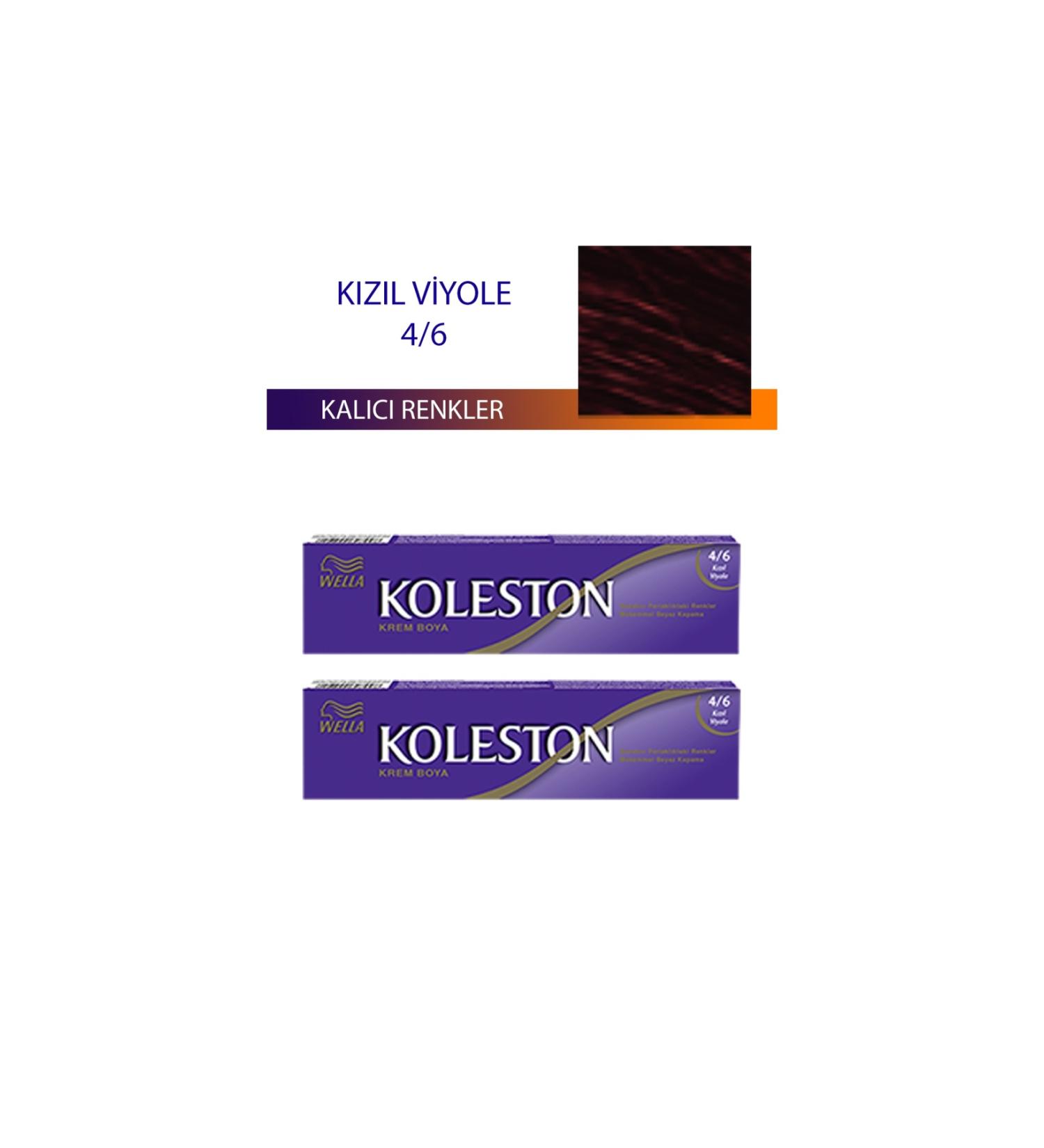 EGATOPTAN 2 Pieces Single Tube Hair Dye Red Violet 4/6