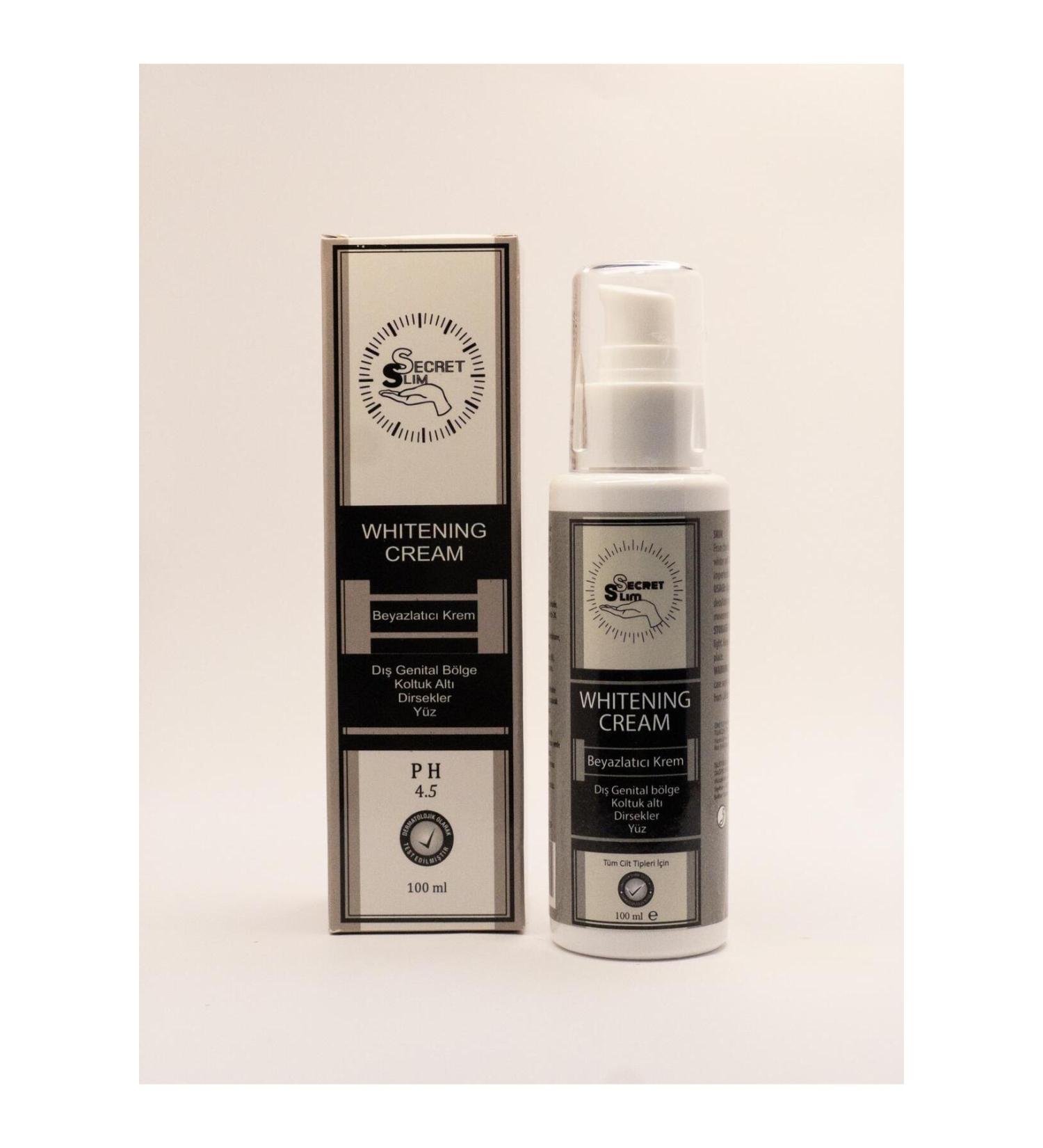 Secret Slim Whitening Cream External Genital Area Skin Face Underarm Bikini Area Darkening (Unisex) 100 ml - Buy Online on GoSupps.com