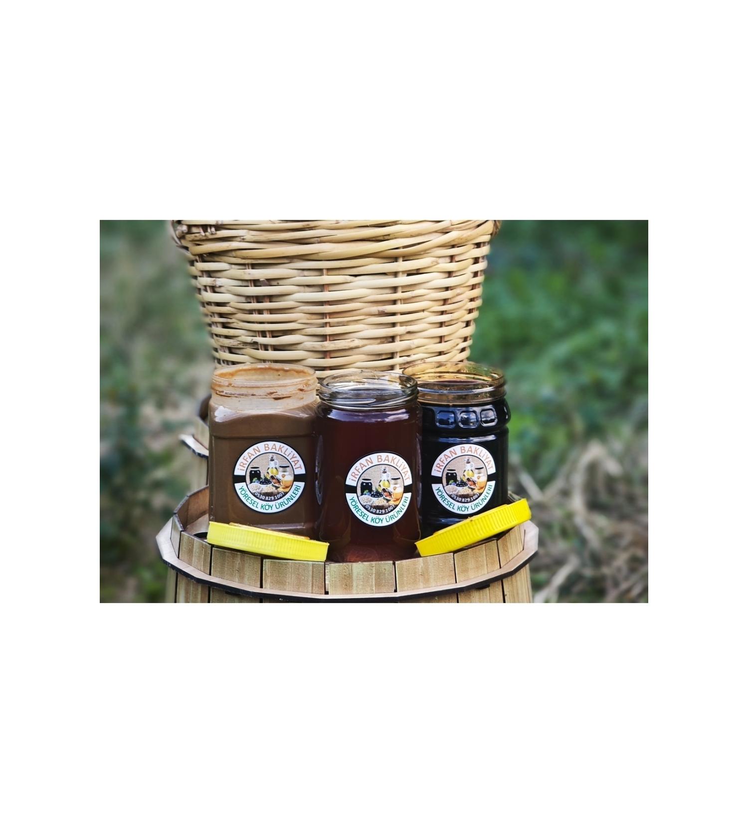 irfan bakliyat Stone Mill Tahini (1 Kg) Grape Molasses (1 Kg) Pine Honey (850 gr) Net 2850 gr - Buy Online on GoSupps.com