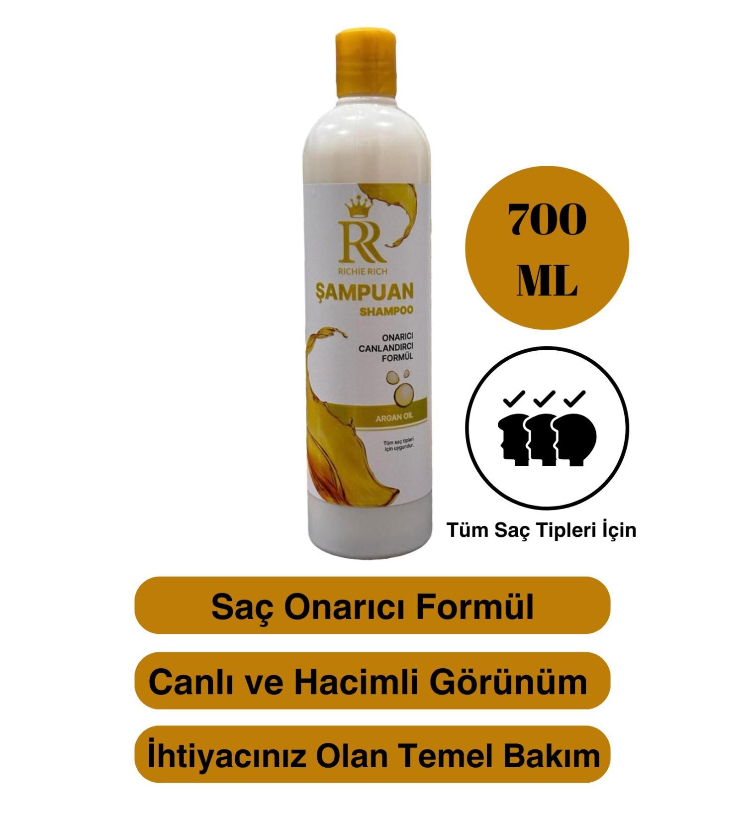 Naturix Richie Rich Argan Oil Hair Repair Shampoo Advantage Size 700 ML