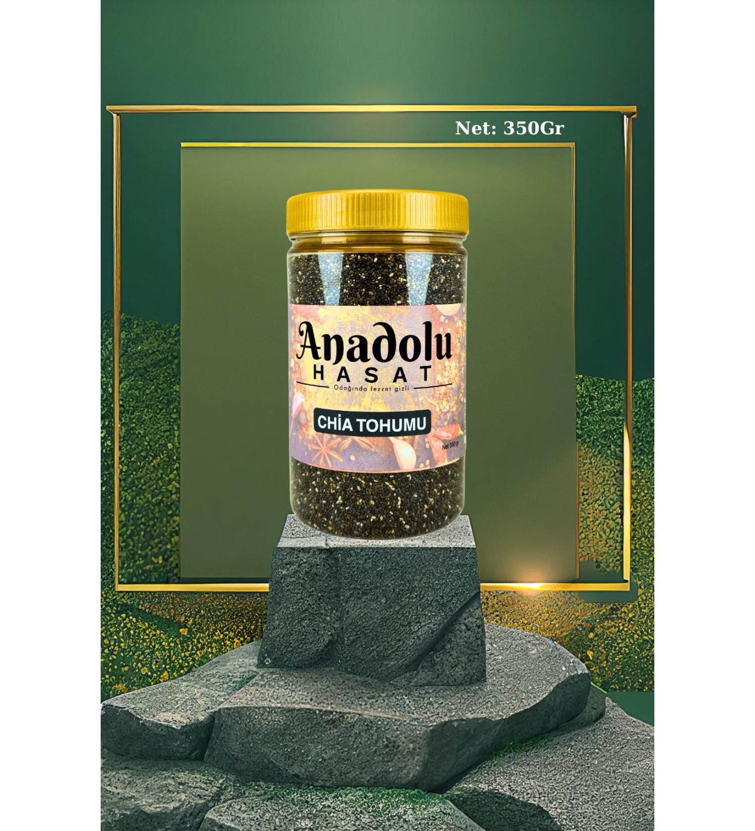 ANATOLIAN HASAT Chia Seed Net: 350Gr-Jar