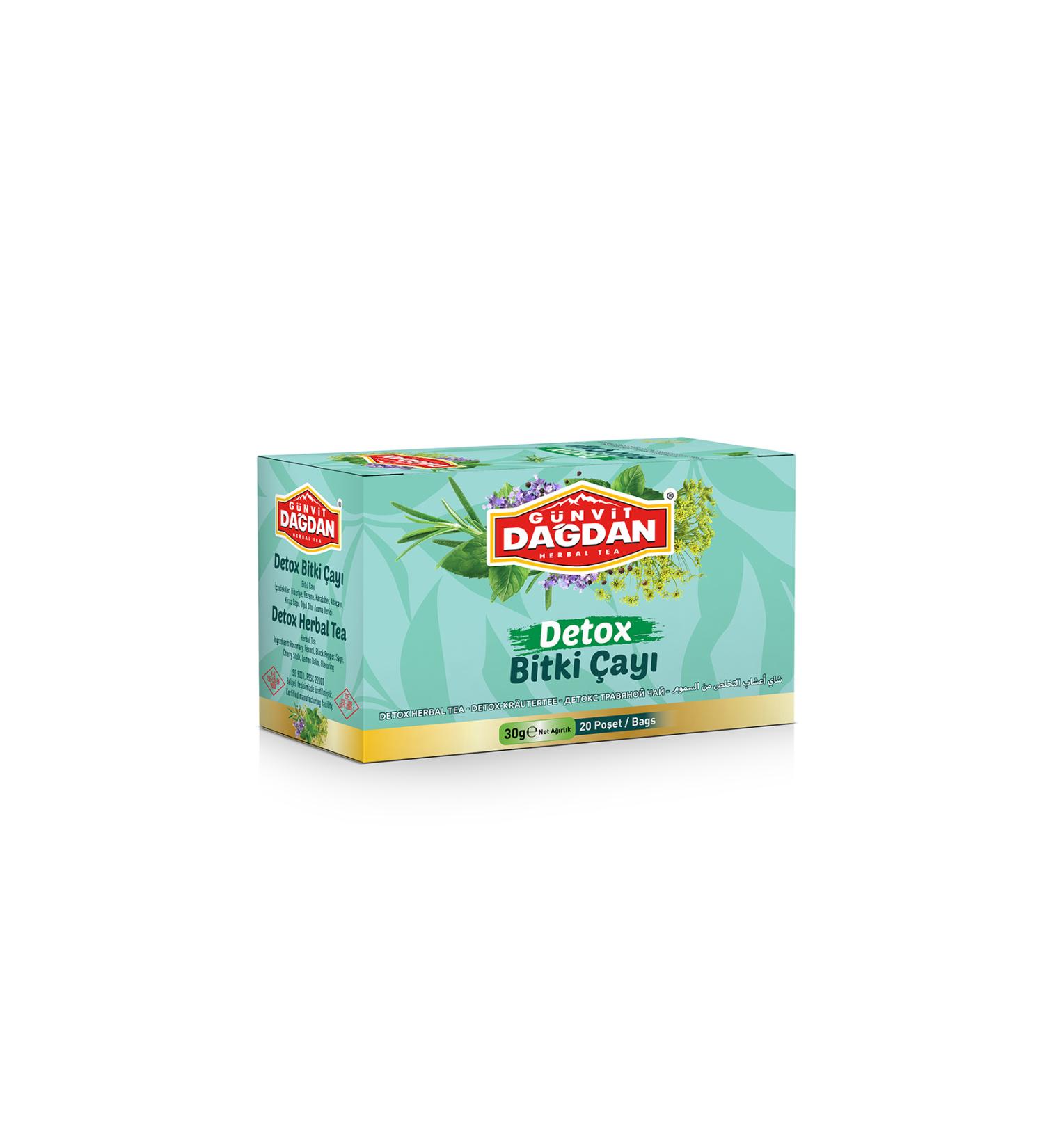 G NV T DA DAN Detox Herbal Tea 20 Pieces Box Natural Tea Bag x 12 Pieces