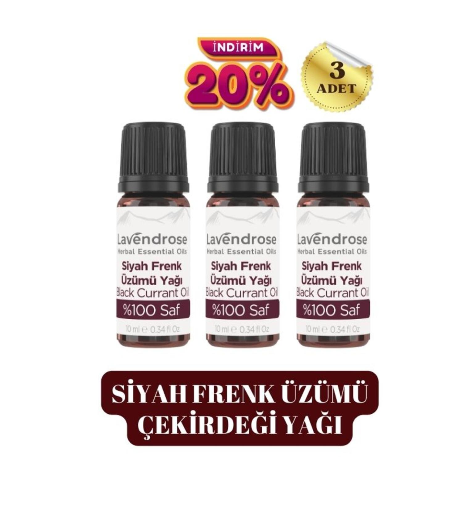 Lavendrose 3 Black Currant Seed Oil 10 ml Natural Omega 6 Pure