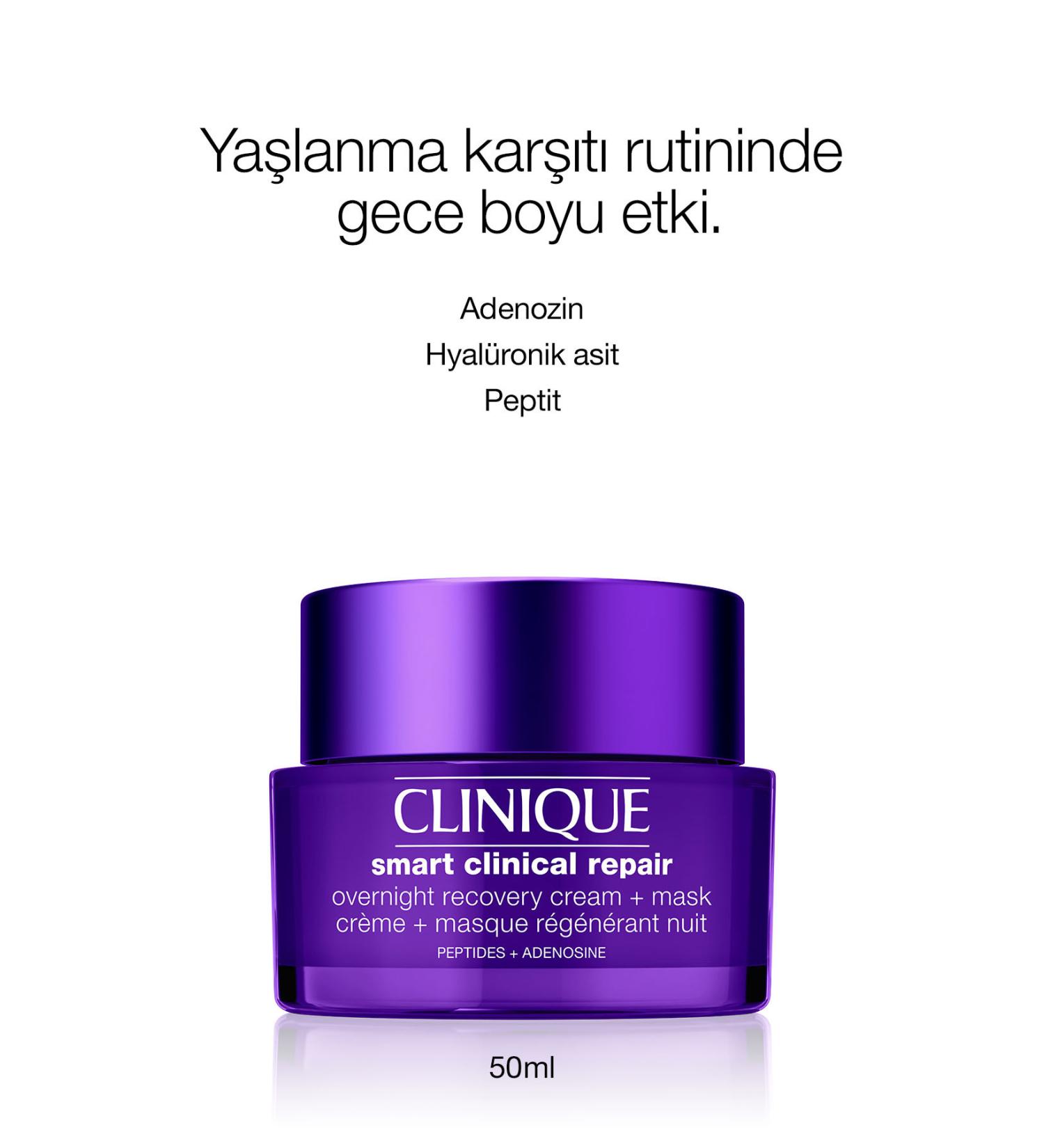 Clinique Smart-Anti-Aging Fine Line Plumping Repairing Night Care Cream MaskPassi.4263 - Buy Online on GoSupps.com