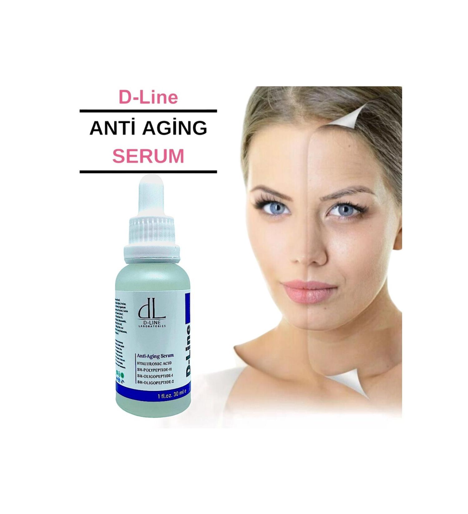 dl d line laboratories D Line Anti-aging Serum Collagen Supported Youthful Appearance Anti-Aging and Anti-Wrinkle Serum - Buy Online on GoSupps.com