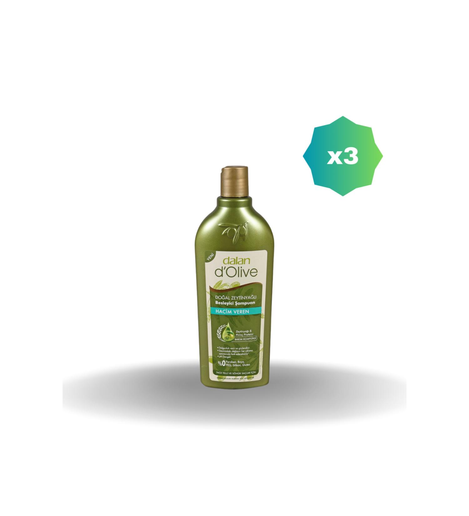 Dalan D'OLIVE VOLUME SHAMPOO 400 ML X 3 PIECES