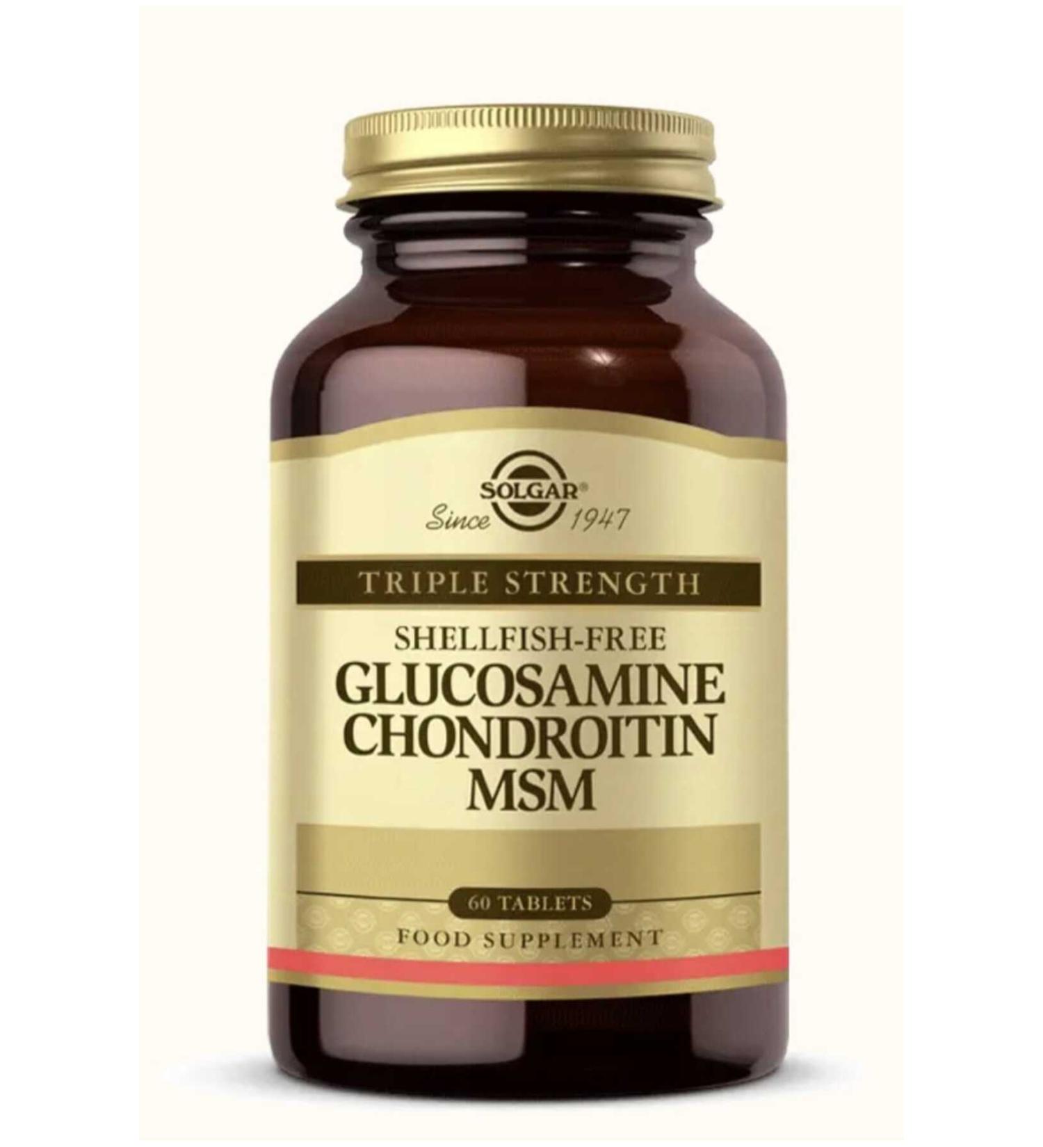 Solgar Glucosamine Chondrotin Msm 60 Tablets