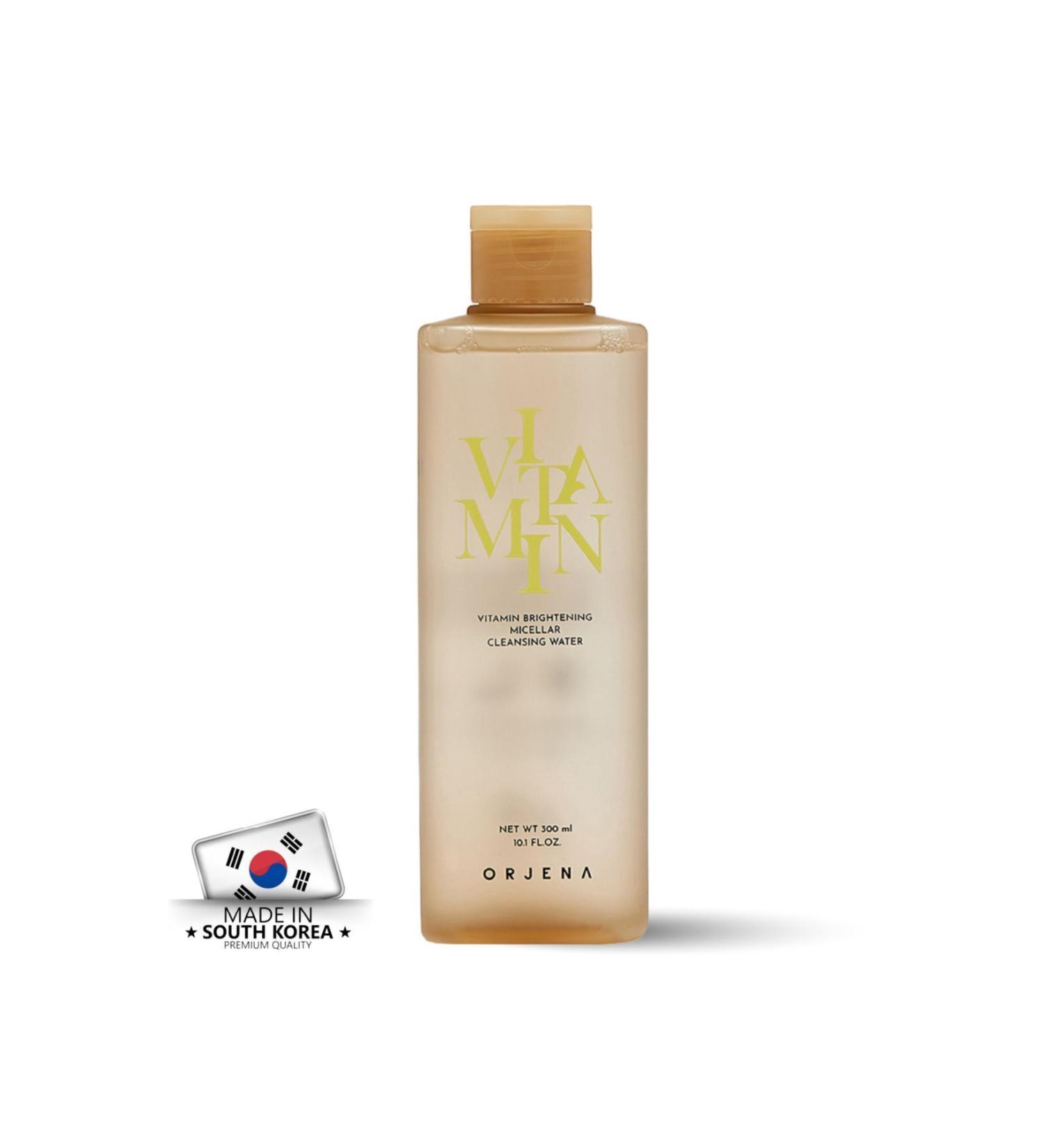 Orjena Vitamin Brightening Micellar Cleansing Water - Vitamin Essence - Face and Make-Up Cleansing Water 300ml - Buy Online on GoSupps.com
