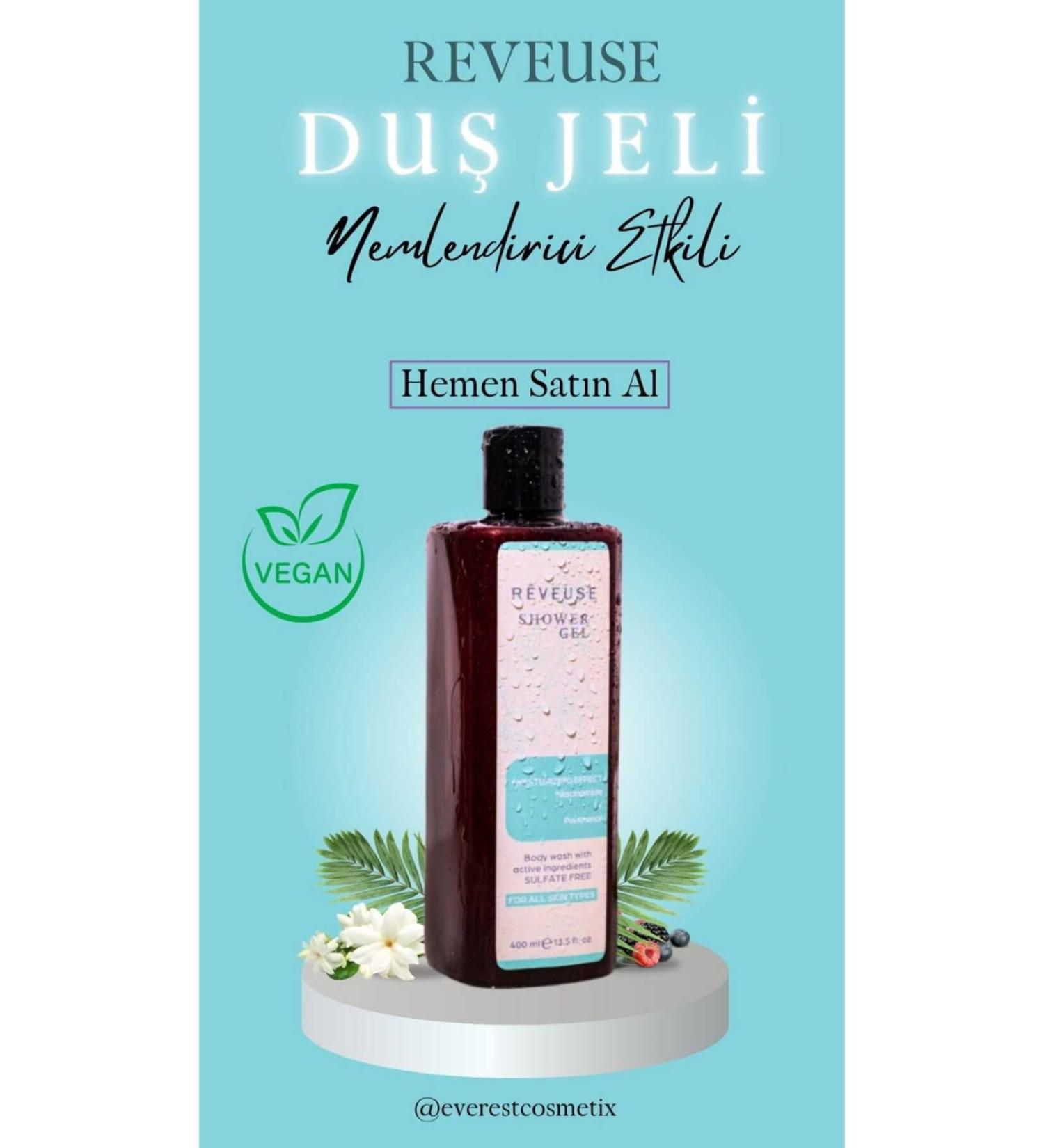 Reveuse Moisturizing Nourishing Effective Eczema Reliever Special Shower Gel for Dry Oily and Dry Skin 400ml - Buy Online on GoSupps.com