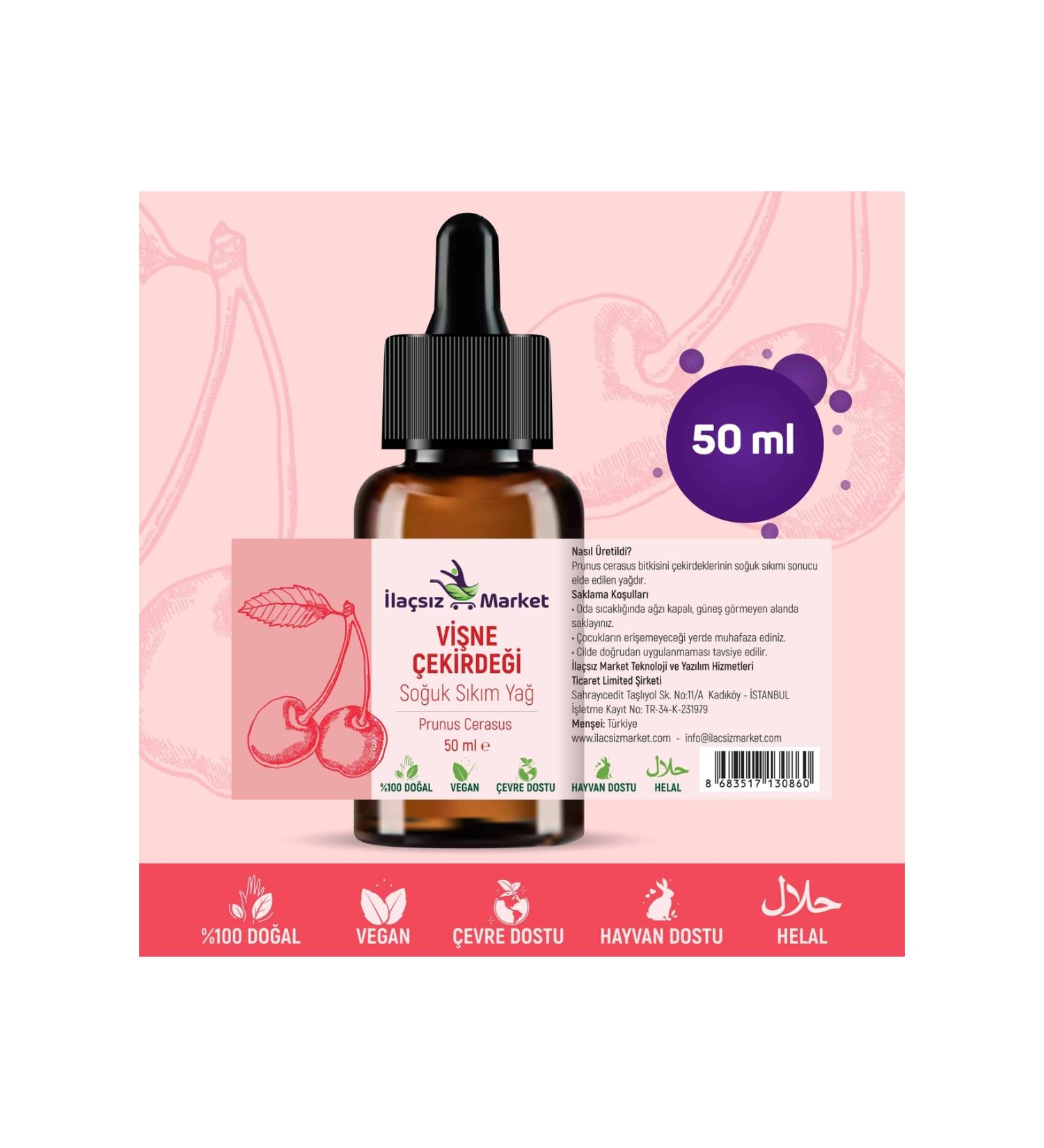 Drug-free Market Cherry Kernel Oil / 50 Ml