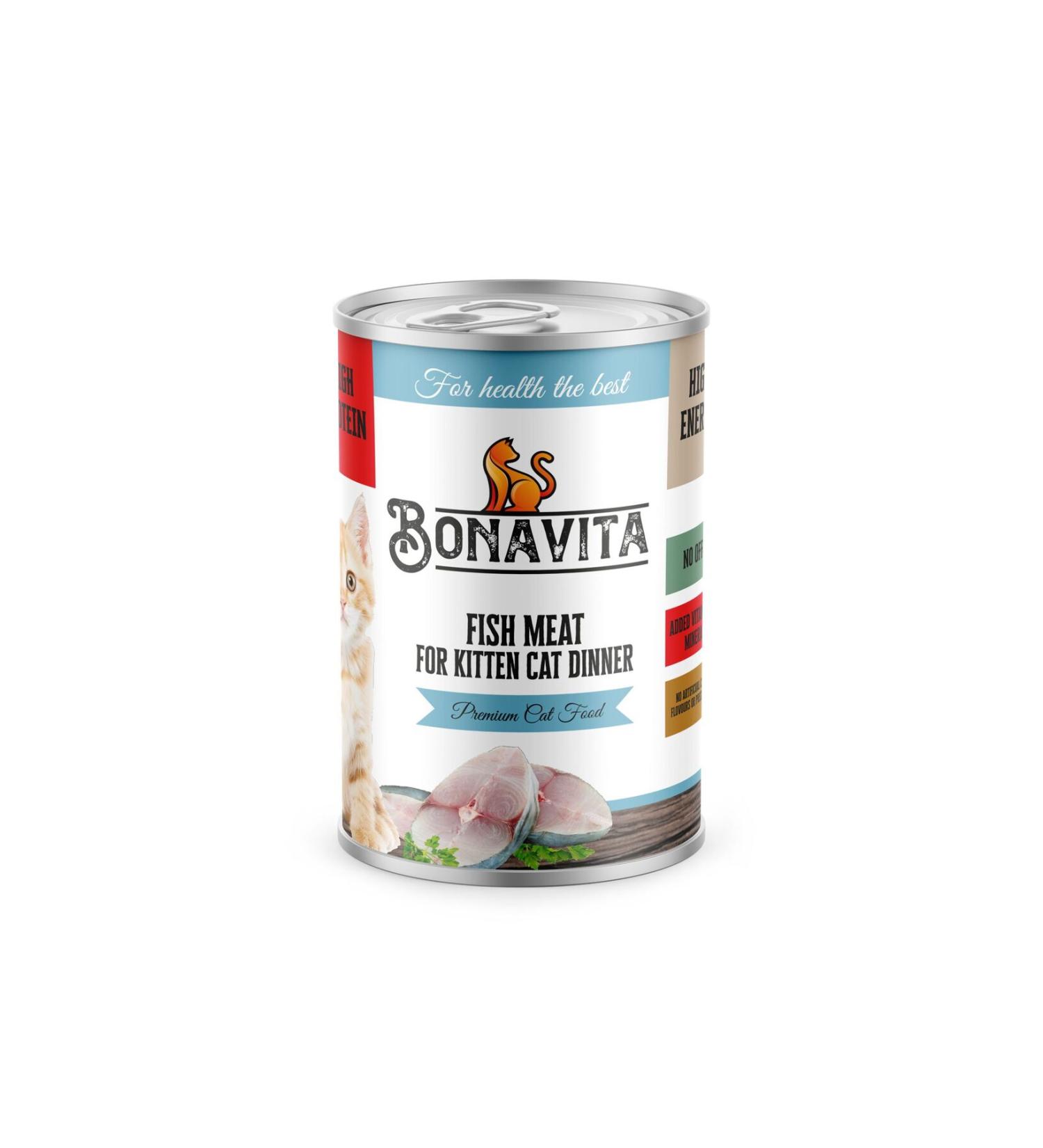 bonavitaa 24-Piece Bonavita Fish Kitten Food