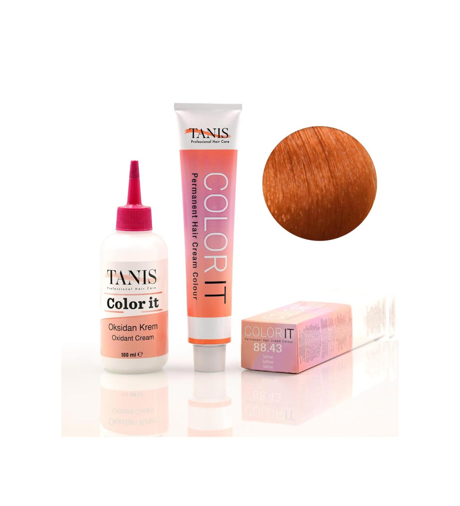 TANIS PROFESSIONAL TANIS COLOR-IT (100 ML) Permanent Hair Dye 88.43 (Saffron)