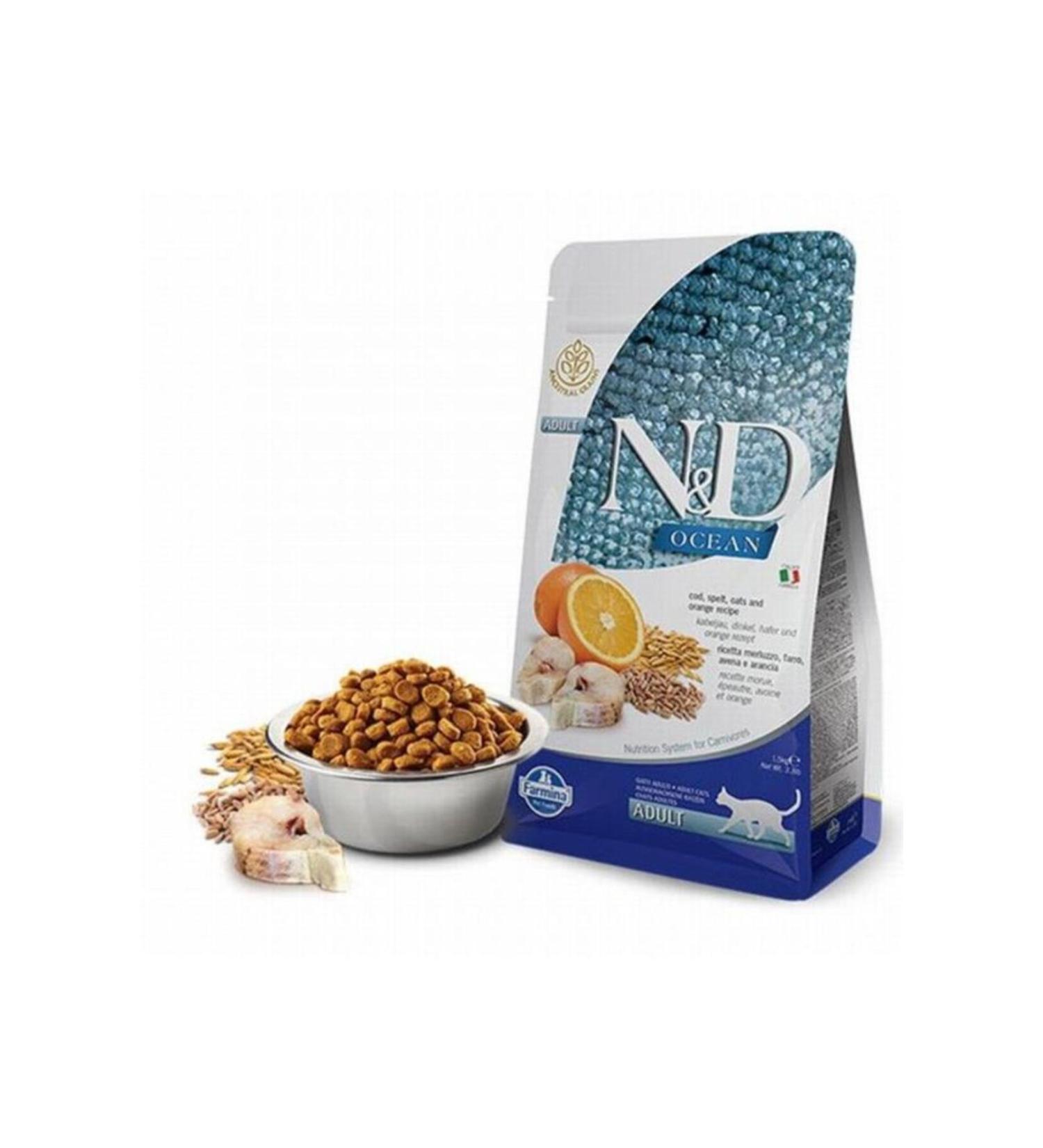 N & D Ocean Low Grain Cod Adult Cat Food 5 Kg - Petshopundan