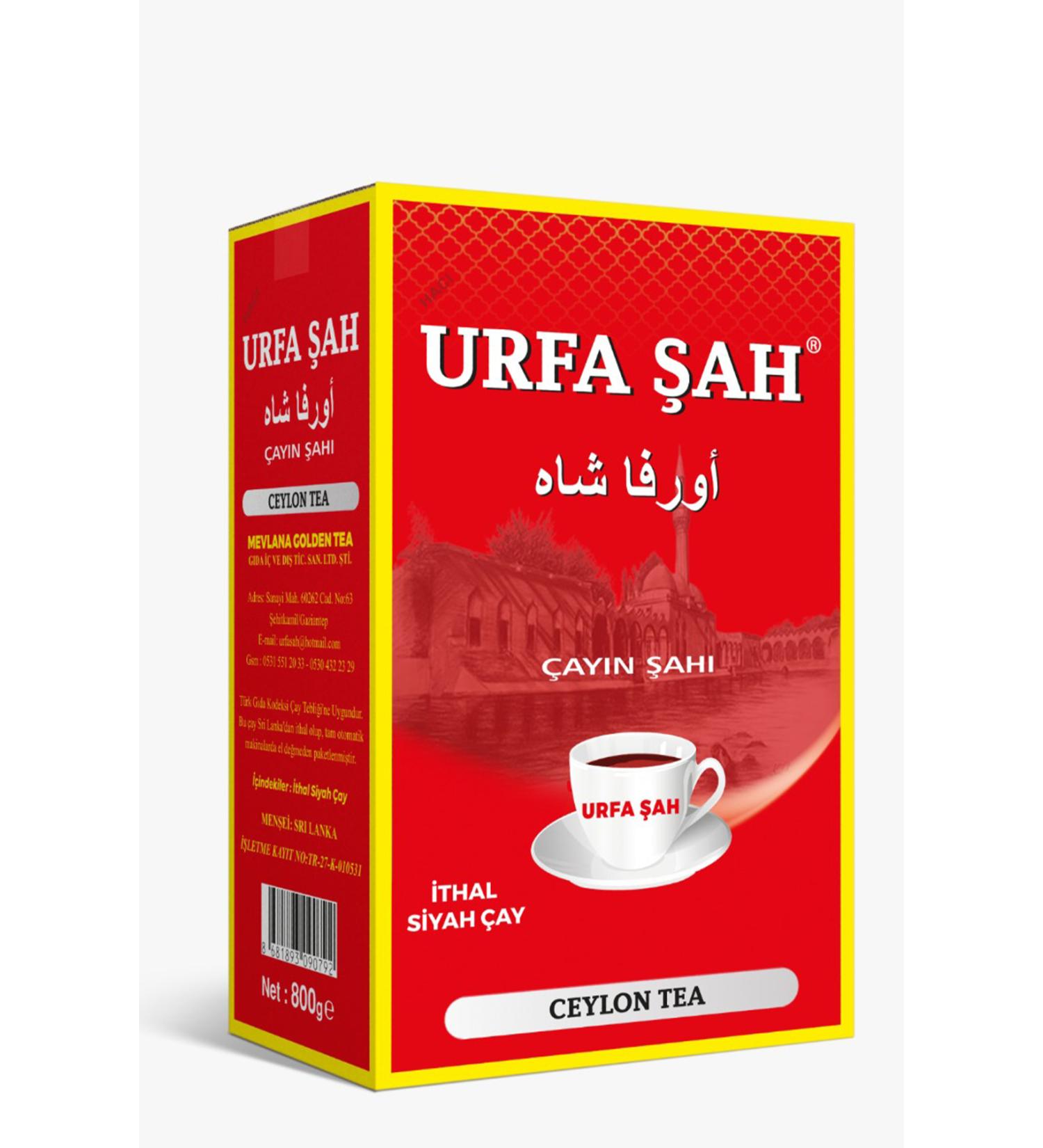 Ceylon URFA AH Mevlana Golden Tea King of Tea with Quality Imported Black Tea Guaranteed Taste 800 gr