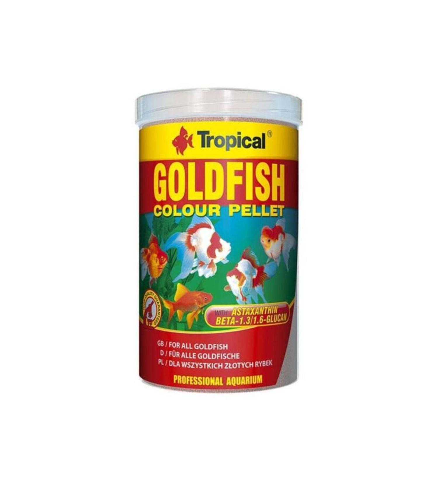 Tropical Goldfish Colour Pellet Goldfish Colour Pellet Fish Food 250 ml 90 gr
