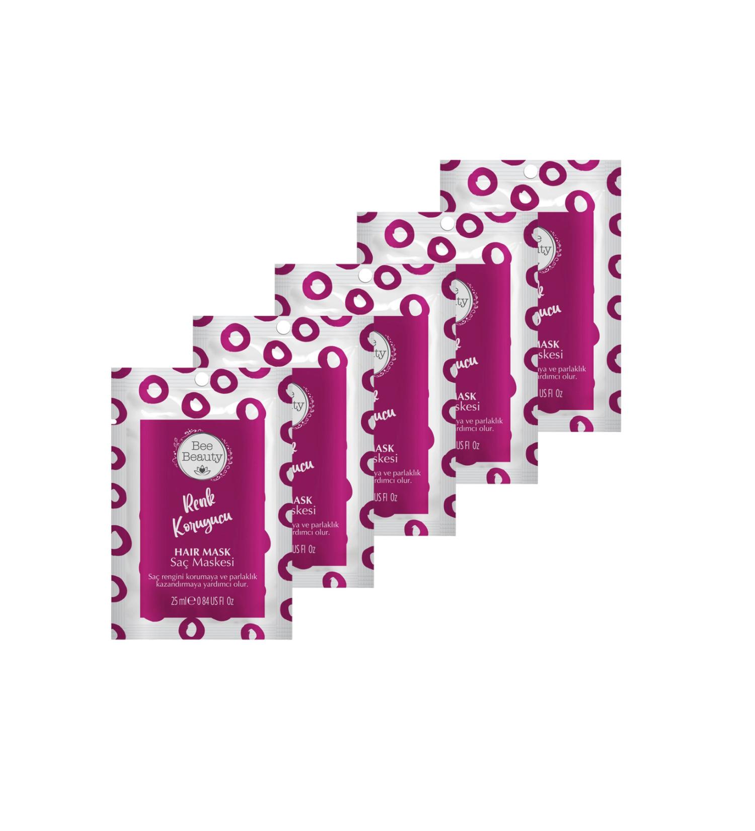 Bee Beauty Color Protecting Hair Mask 25 ml x 5 pieces