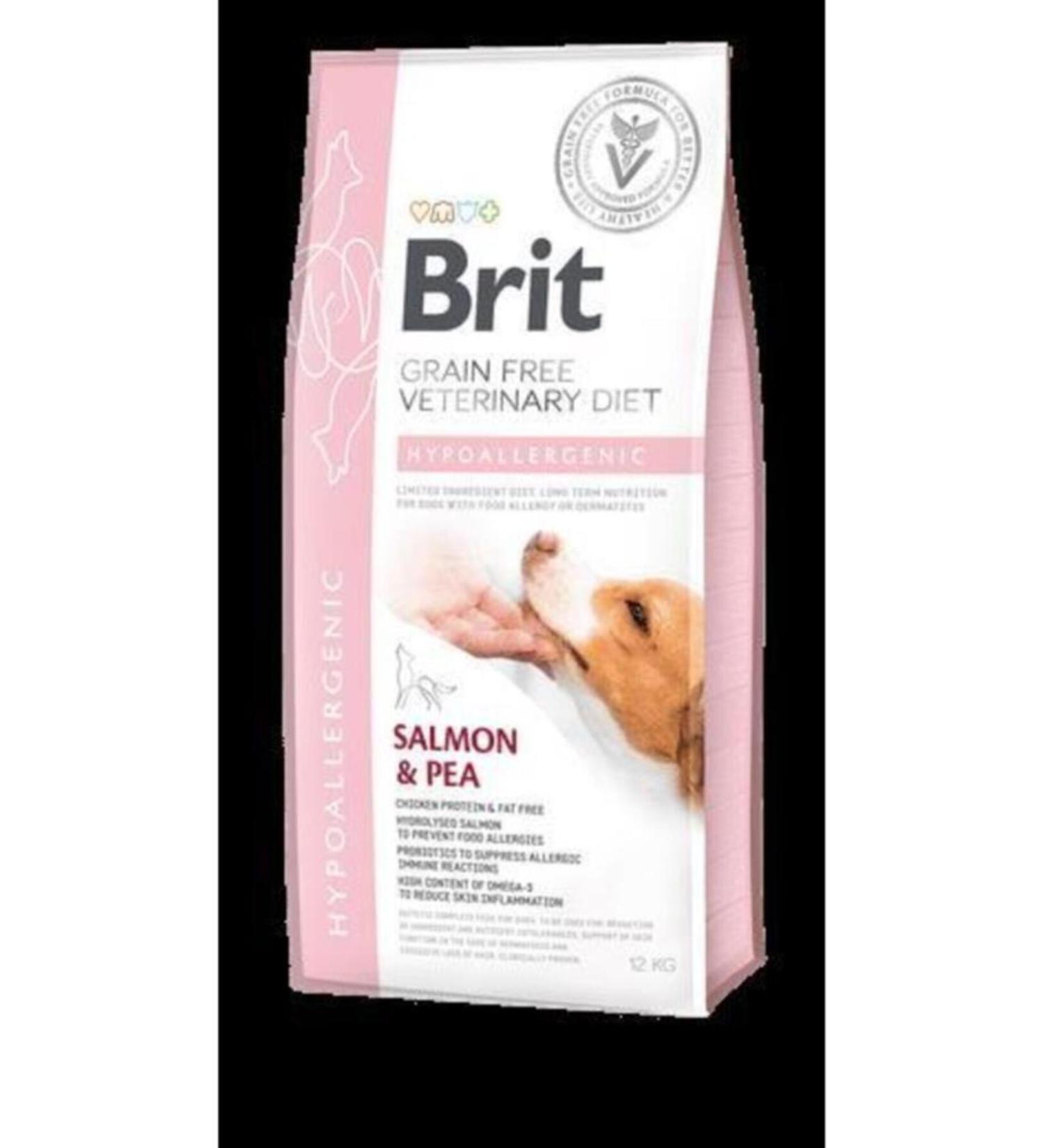 Brit Care Veterinary Diet Hypo Allergenic Skin Health Support Grain-Free Dog Food 12 Kg