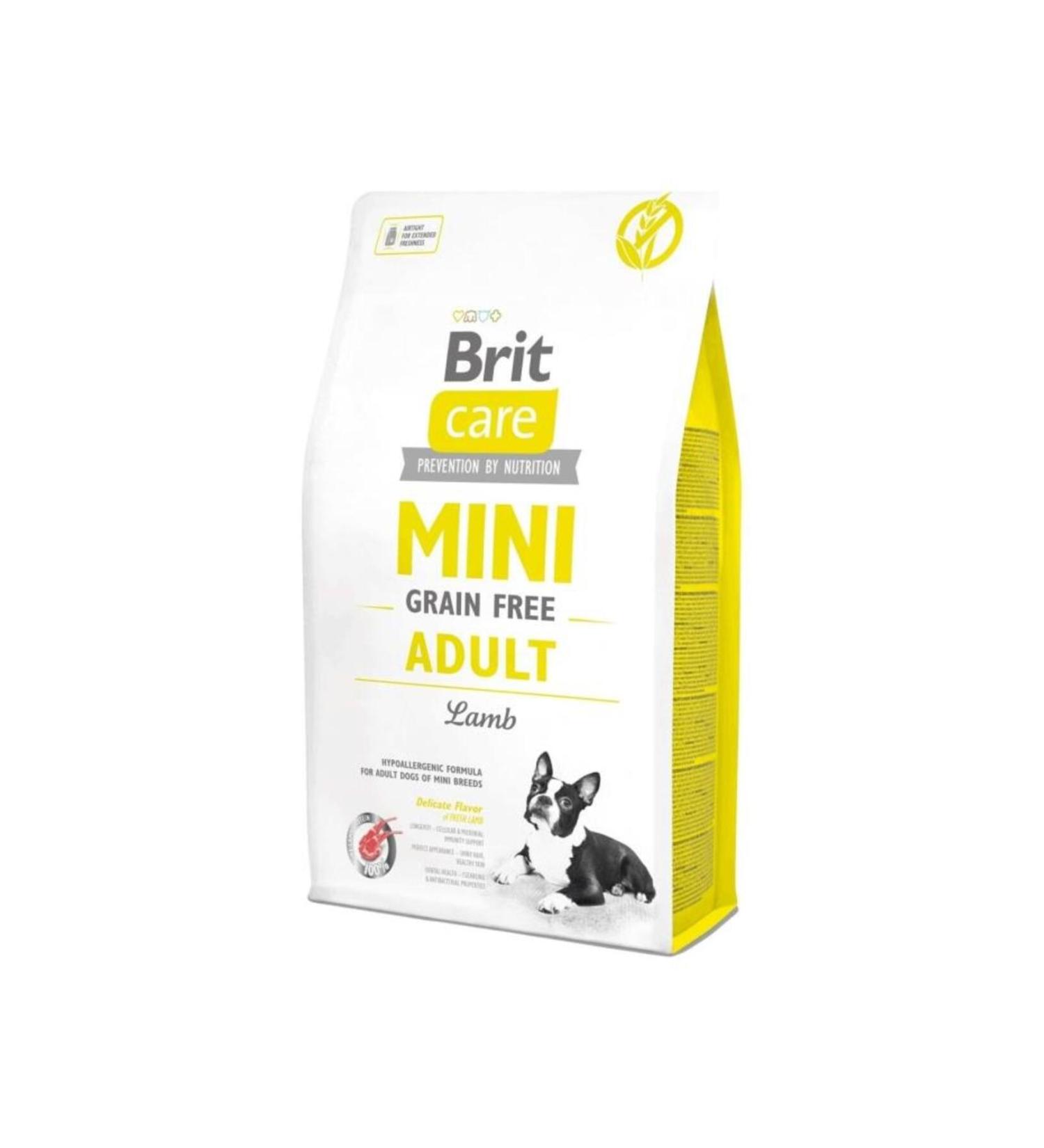 Brit Care Hypoallergenic Grain-Free Lamb Mini Breed Adult Dog Dry Food 2 Kg (STT.01/2026) - P