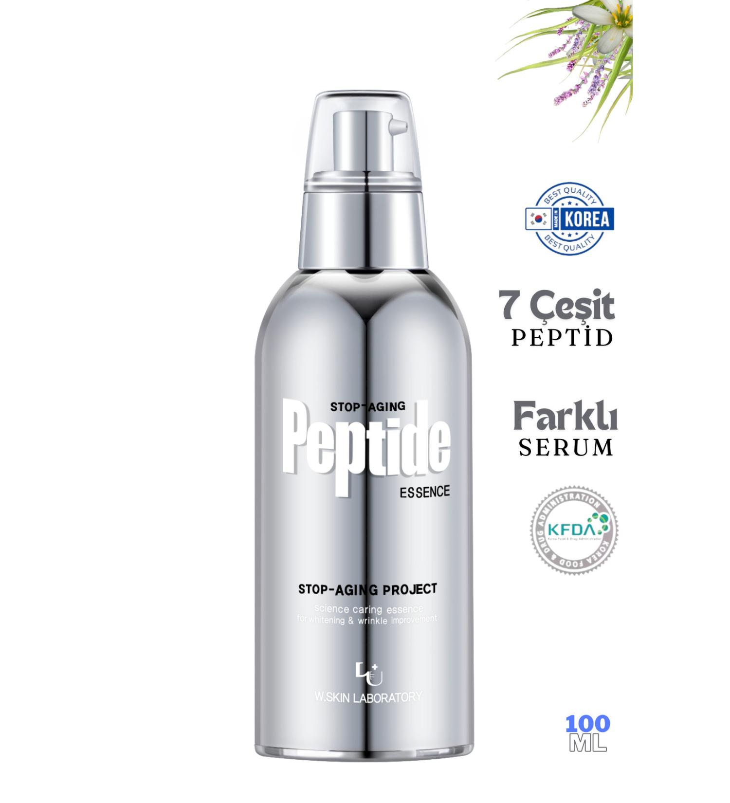 W. Skin Laboratory Stop Aging Peptide 7 Types of Peptides Anti-Wrinkle Anti-Spot Repair Moisturizing Serum 100ML - Buy Online on GoSupps.com