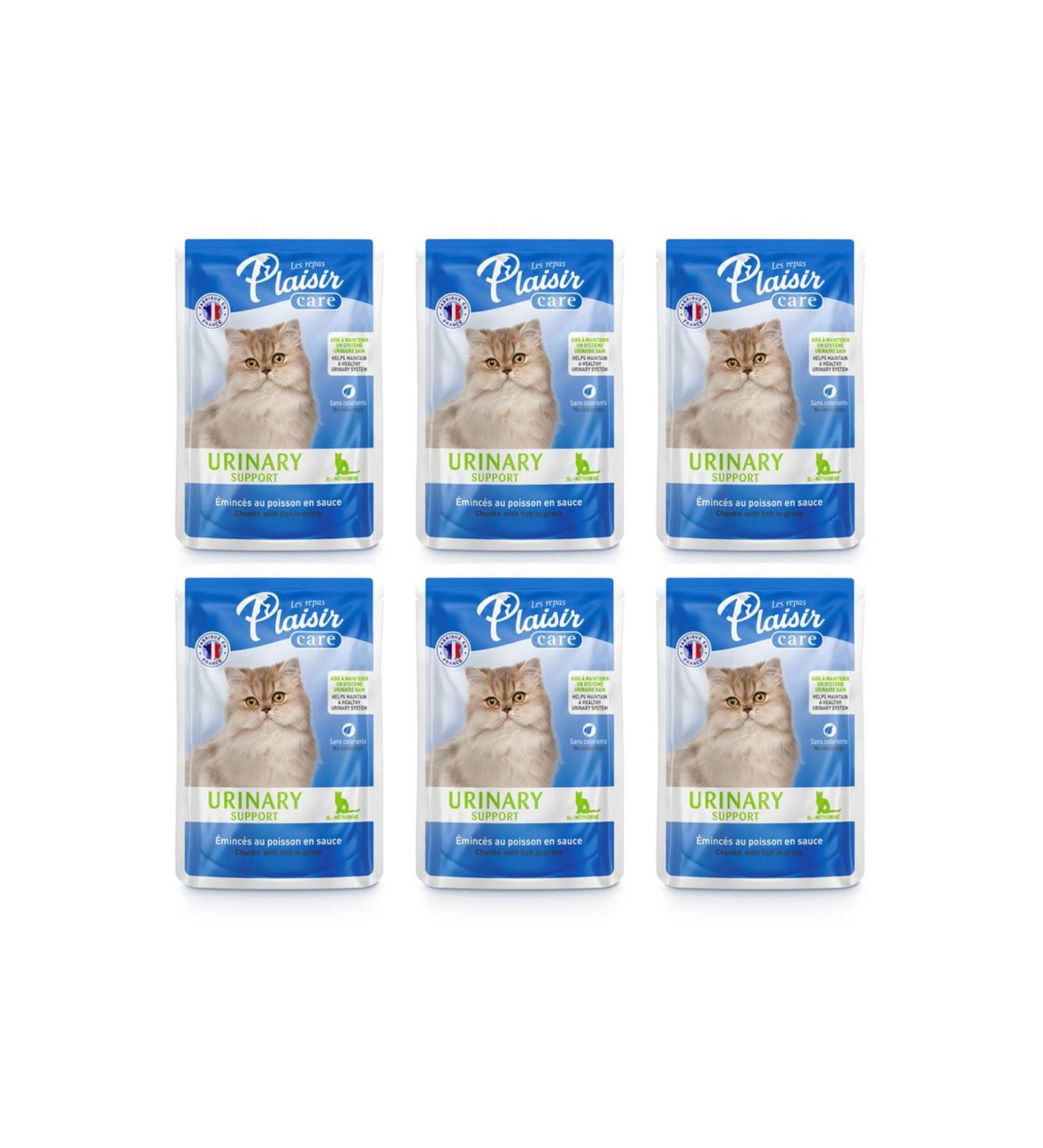 Plaisir Care 85gr Pouch Urinary Support - Urinary System Support 6pcs Wet Cat Food - Buy Online on GoSupps.com