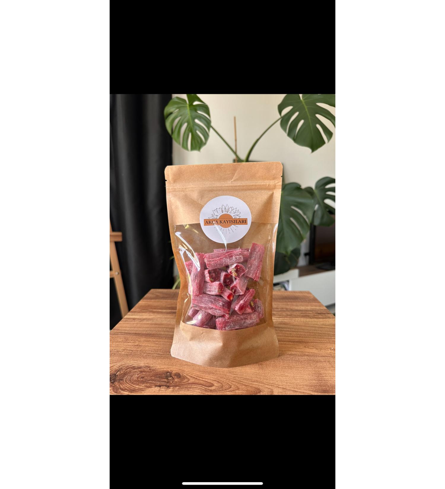 AK A Fitil Pistachio Pomegranate Turkish Delight 500 grams (PRODUCED FROM 100% BEET SUGAR)