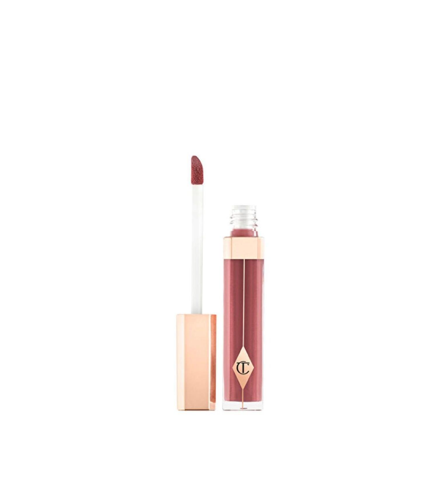 charlotte tilbury lip lustre pillow talk liquid gloss shine soothing protection and moisturizing