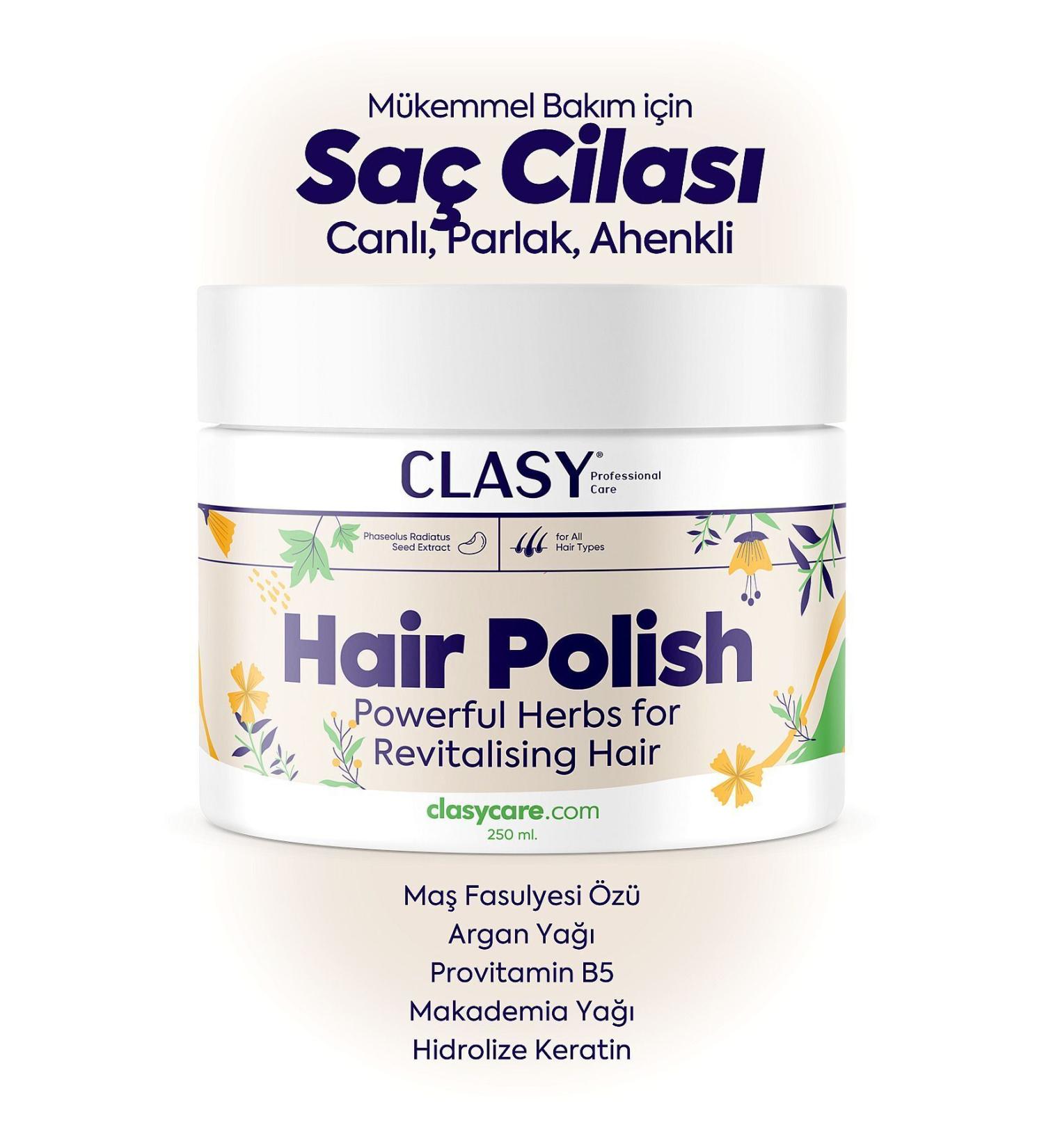Clasy Care Hair Polish 250 ml Hair Polish for All Hair Types Including Dyed Hair - Buy Online on GoSupps.com