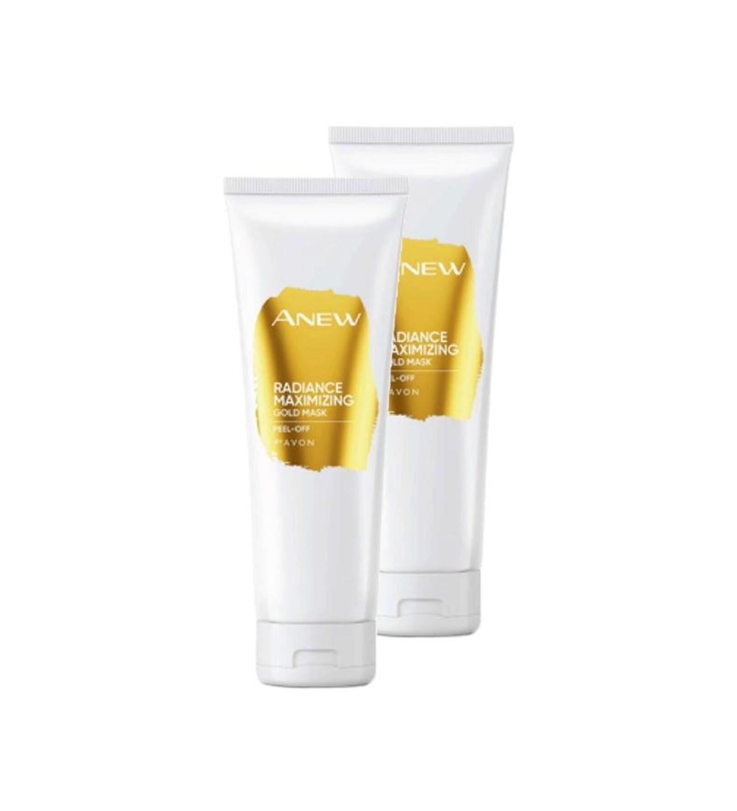 Avon Anew Radiance Maximising Gold Face Mask 75 Ml. Duo Set