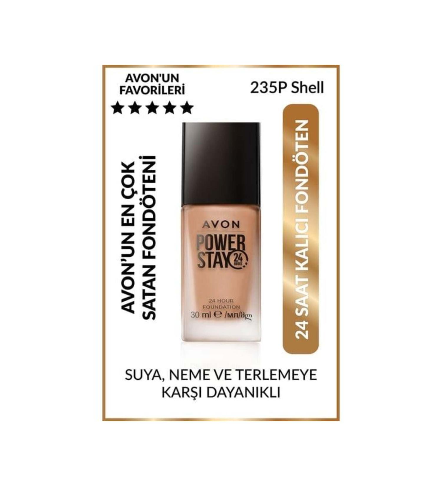 Avon Power Stay Matte Foundation 30ml. 235p Shell