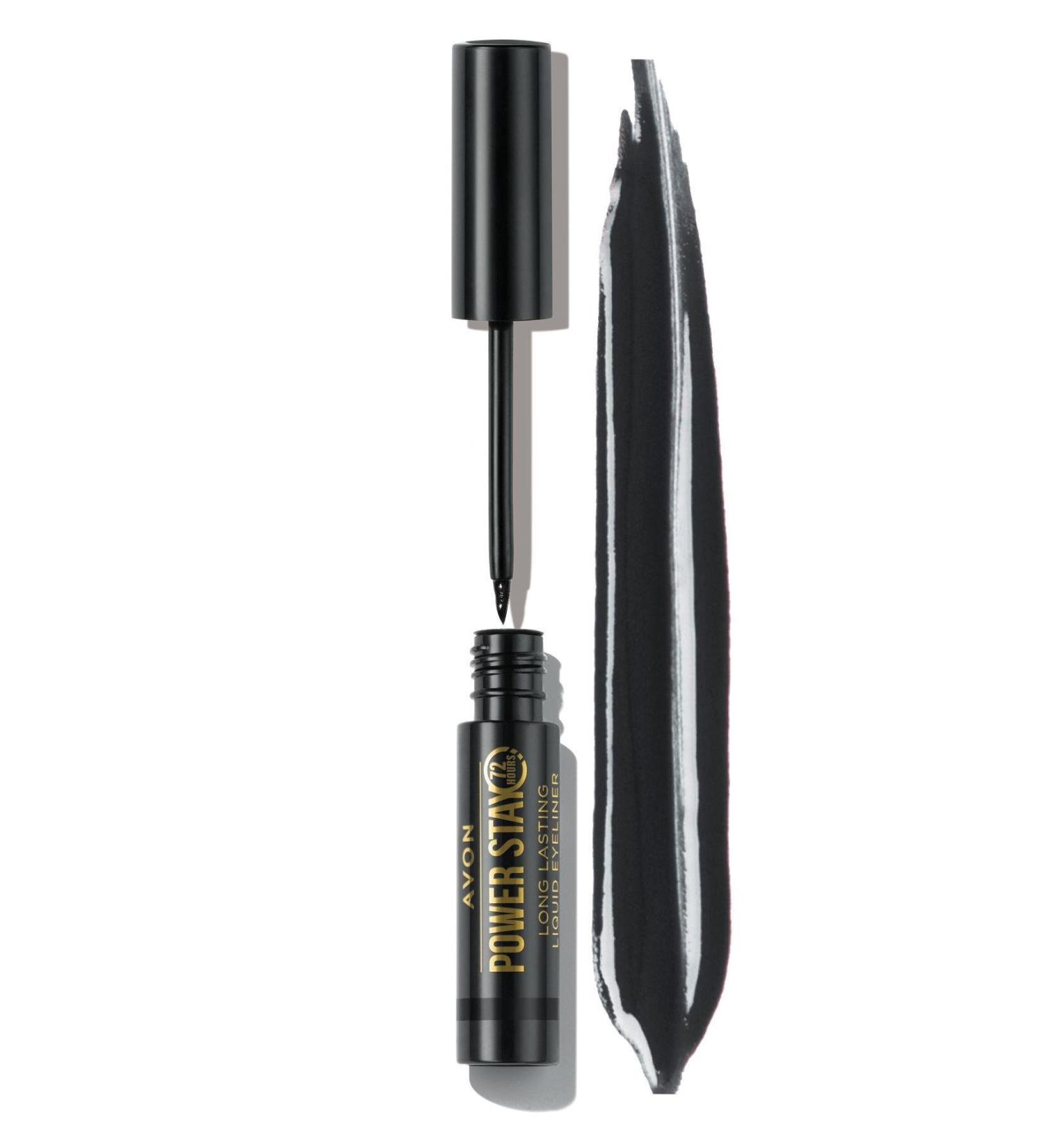 Avon Power Stay 72 Hour Liquid Eyeliner Blackest Black - Buy Online on GoSupps.com