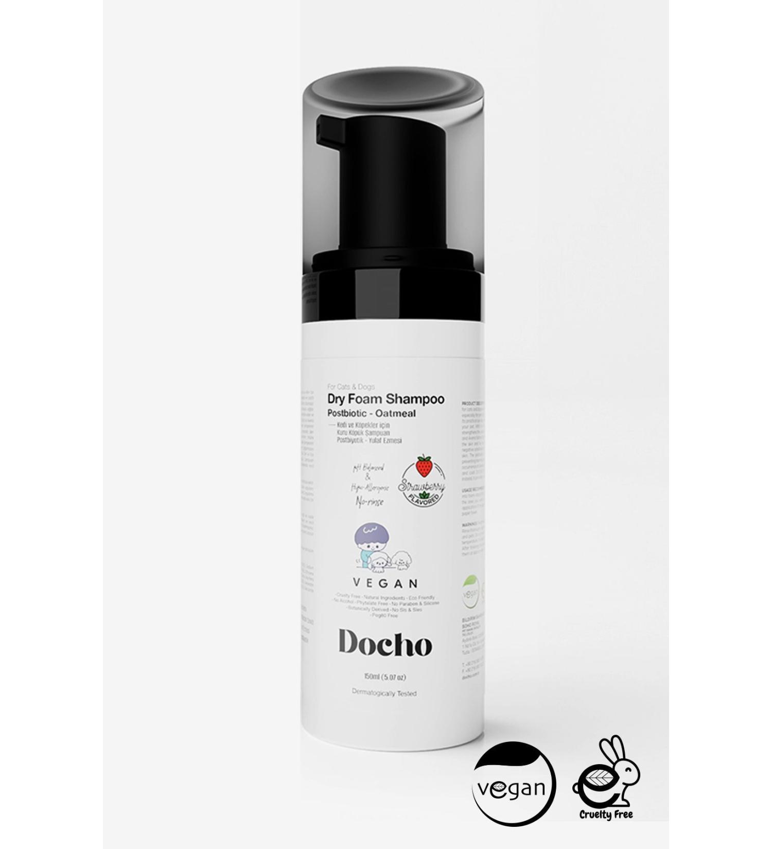 Docho Cat and Dog Dry Foam Shampoo - Postbiotic 150 ML - Buy Online on GoSupps.com