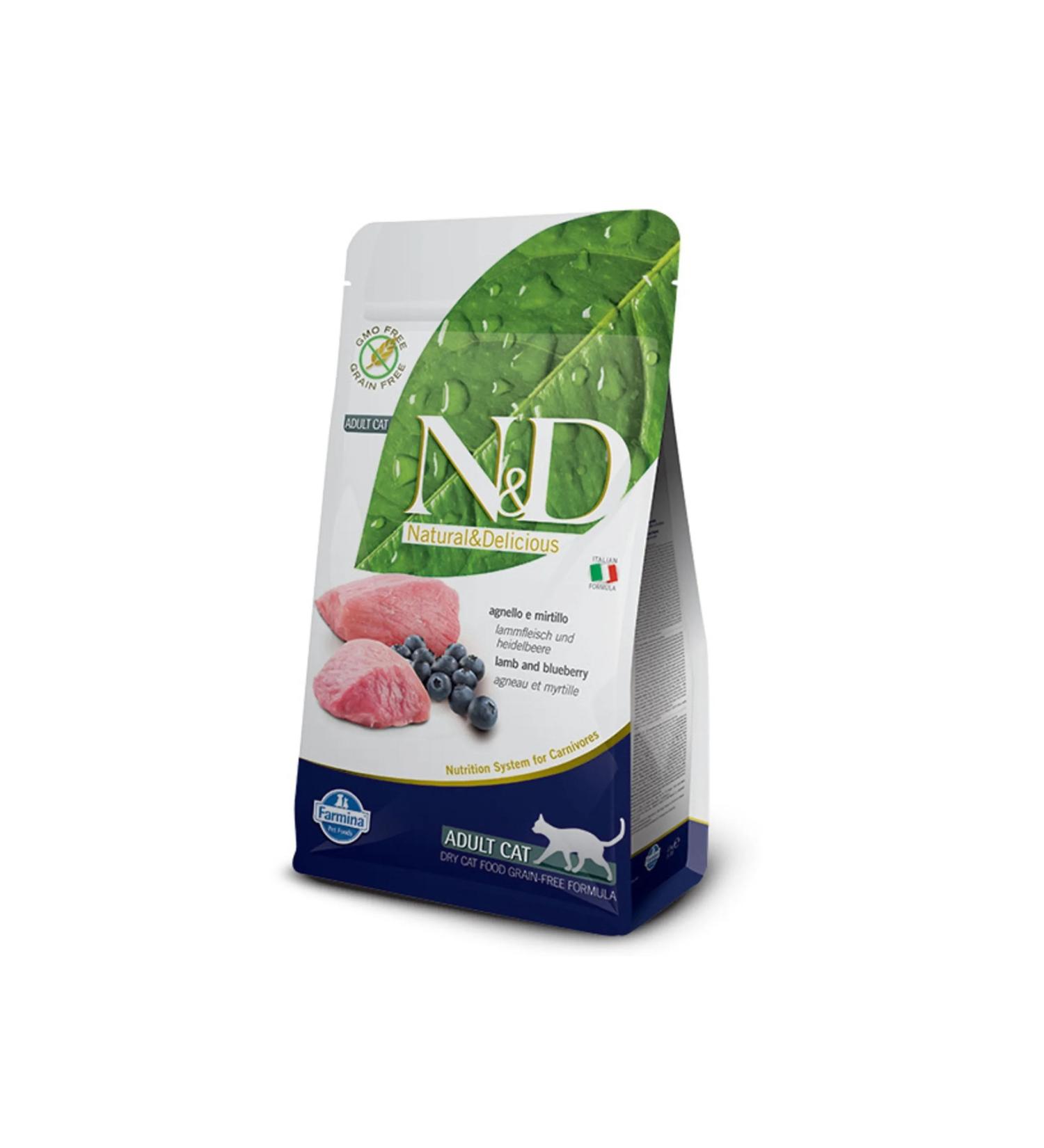 Farmina ND Grain-Free Lamb Blueberry Cat Food 1.5 KG