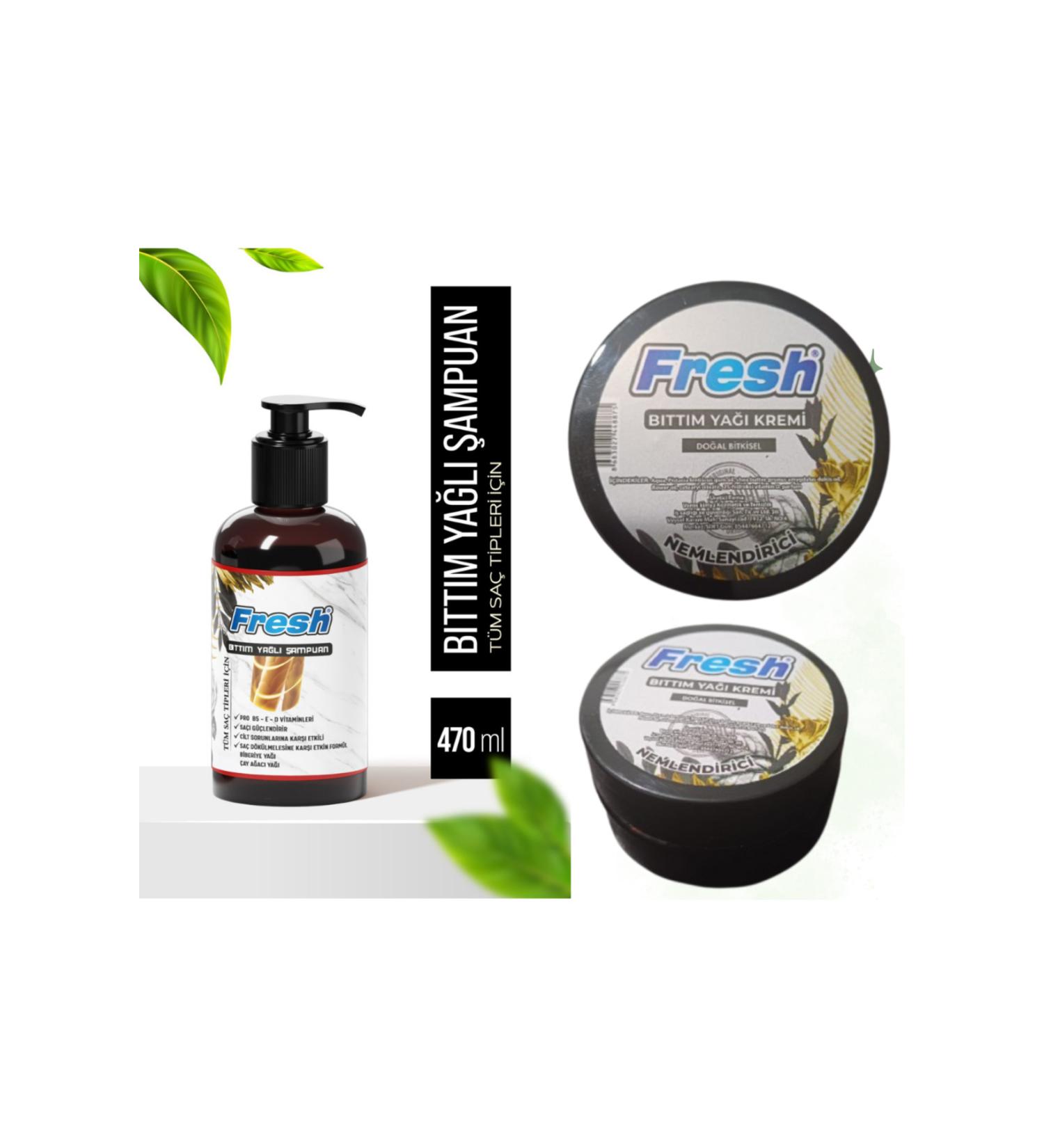 Fresh B tt m Oil Shampoo 470 ml. + B tt m Oil Cream 50 ml. Set - Buy Online on GoSupps.com