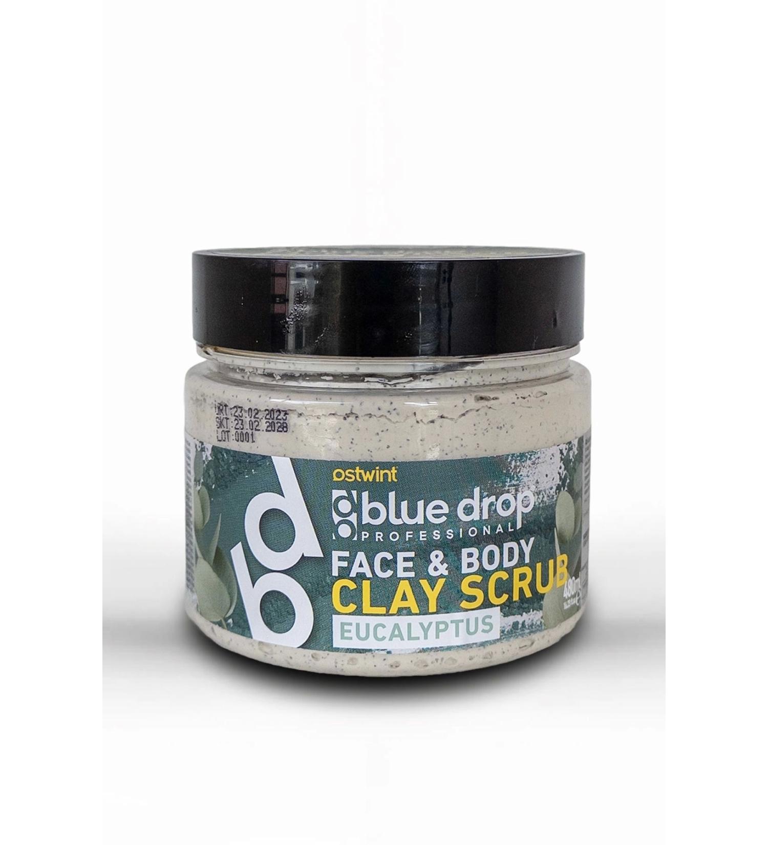 BLUE DROP Clay Face and Body Scrub Eucaliptus 480 ml - Buy Online on GoSupps.com