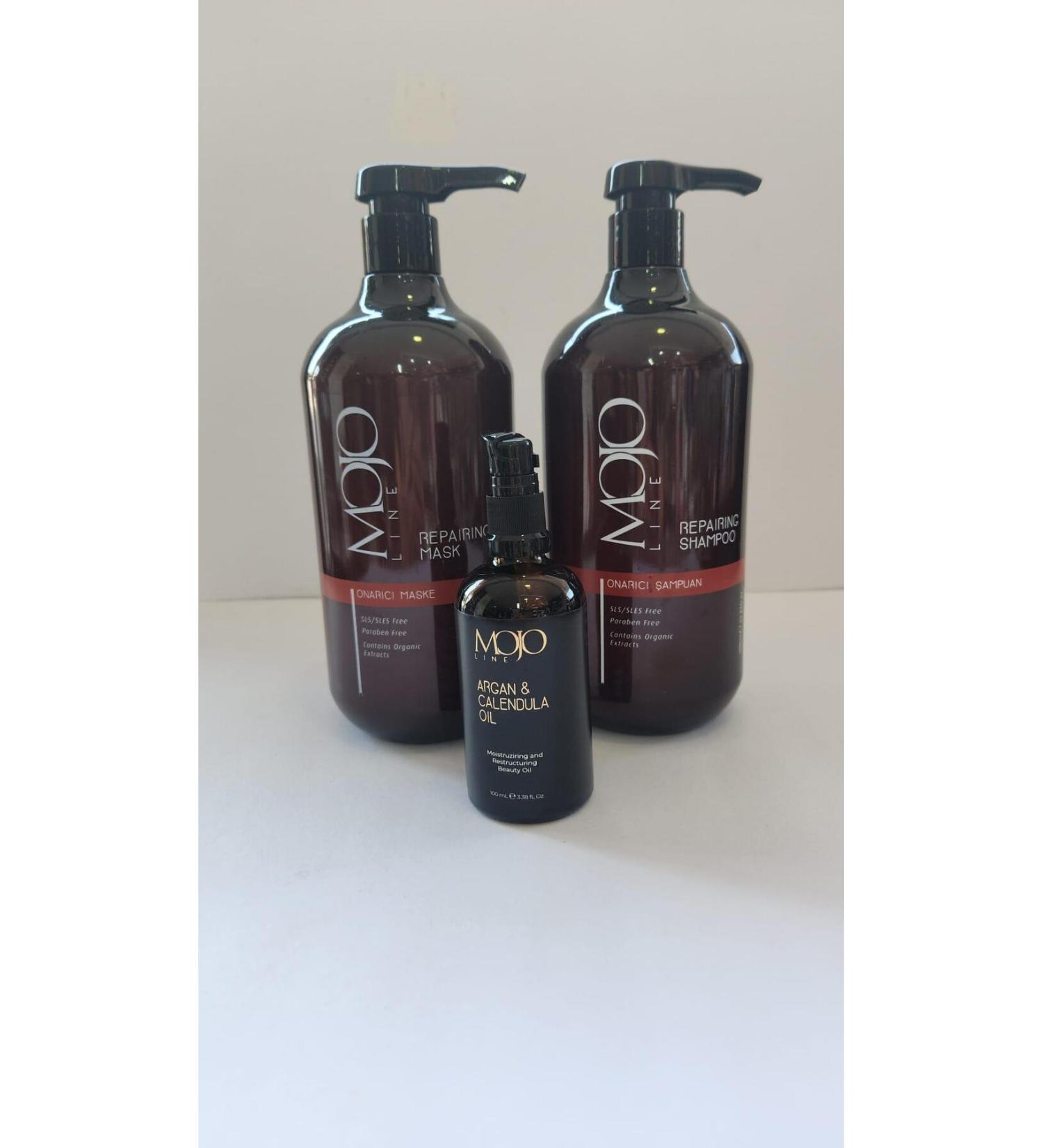 MOJO LINE Repair Shampoo Mask and Argan Oil