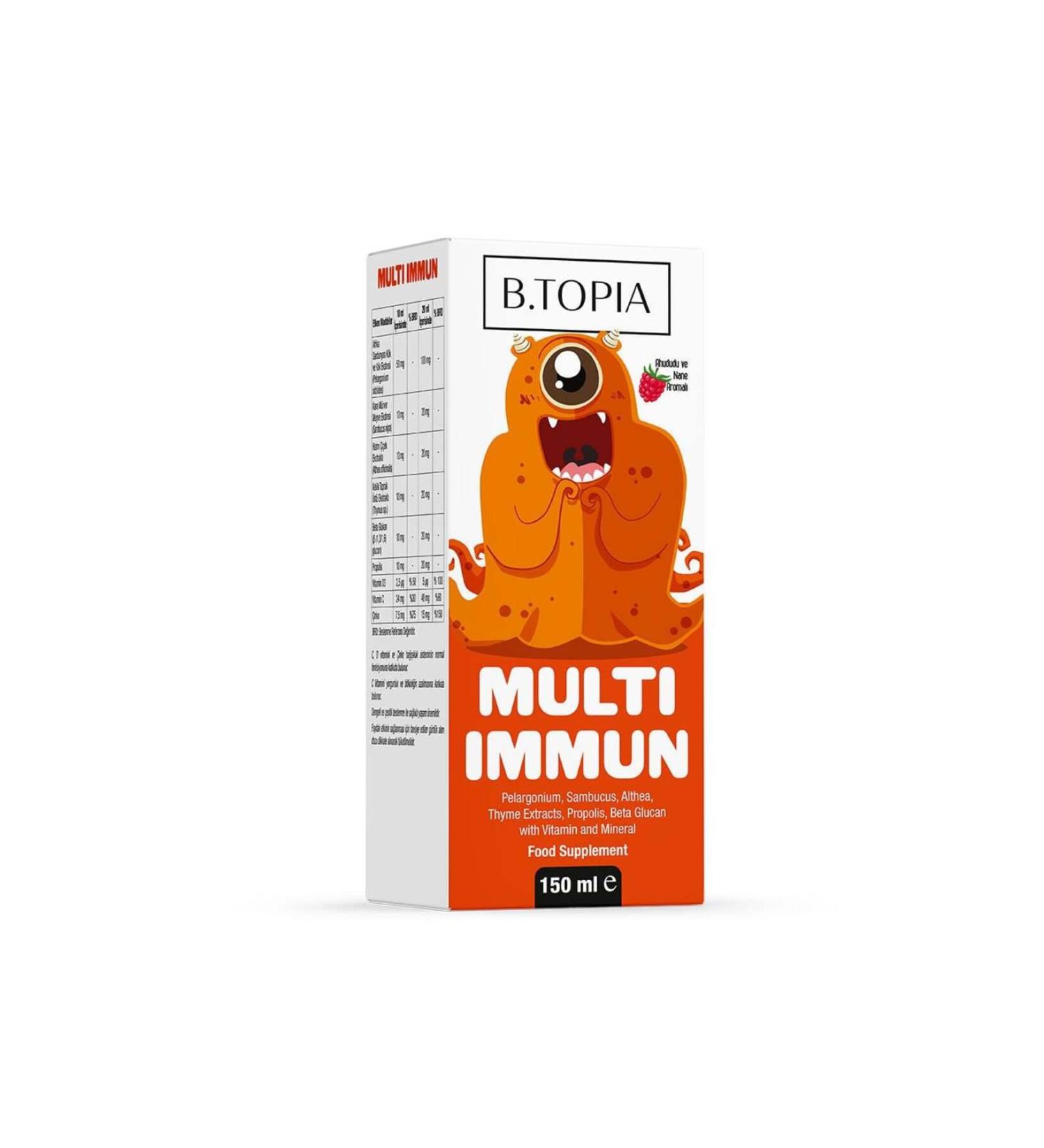 B.TOPIA Multi Immun Syrup 150 ml - Buy Online on GoSupps.com