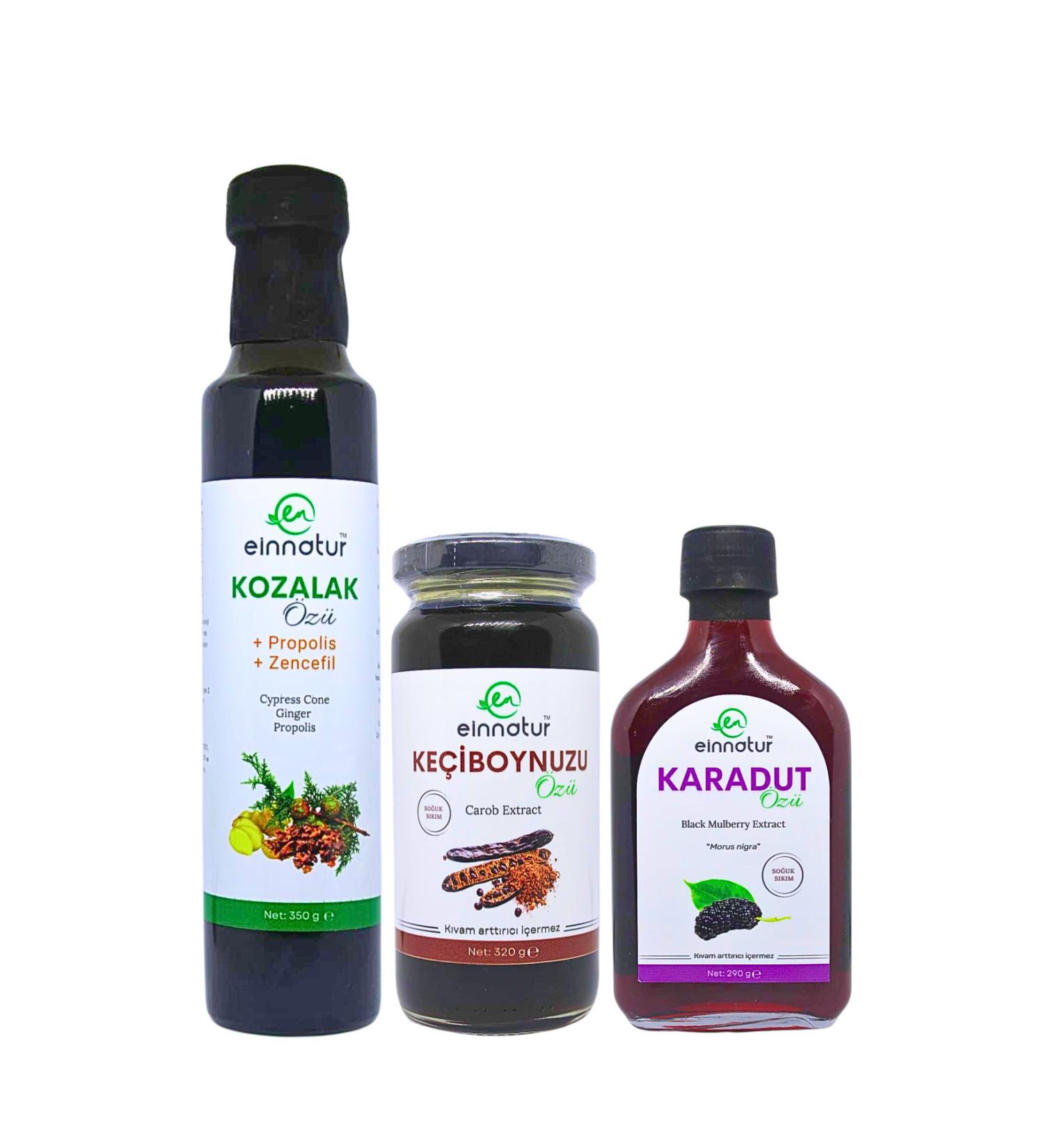 EinNatur Black Mulberry Extract 290 gr Carob Extract 320 gr and Propolis Ginger Cone Extract 350 gr - Buy Online on GoSupps.com