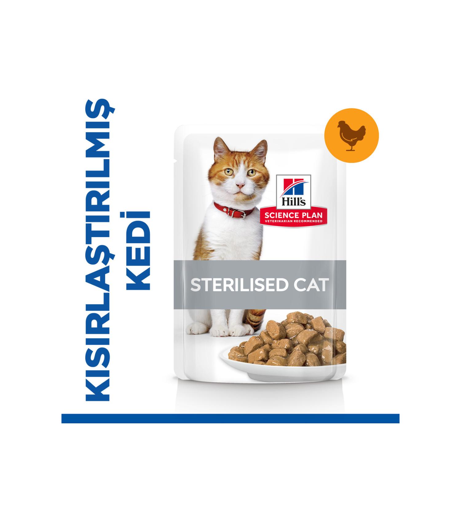 Hill's SCIENCE PLAN Chicken Sterilized Adult Cat Pouch 12X85g