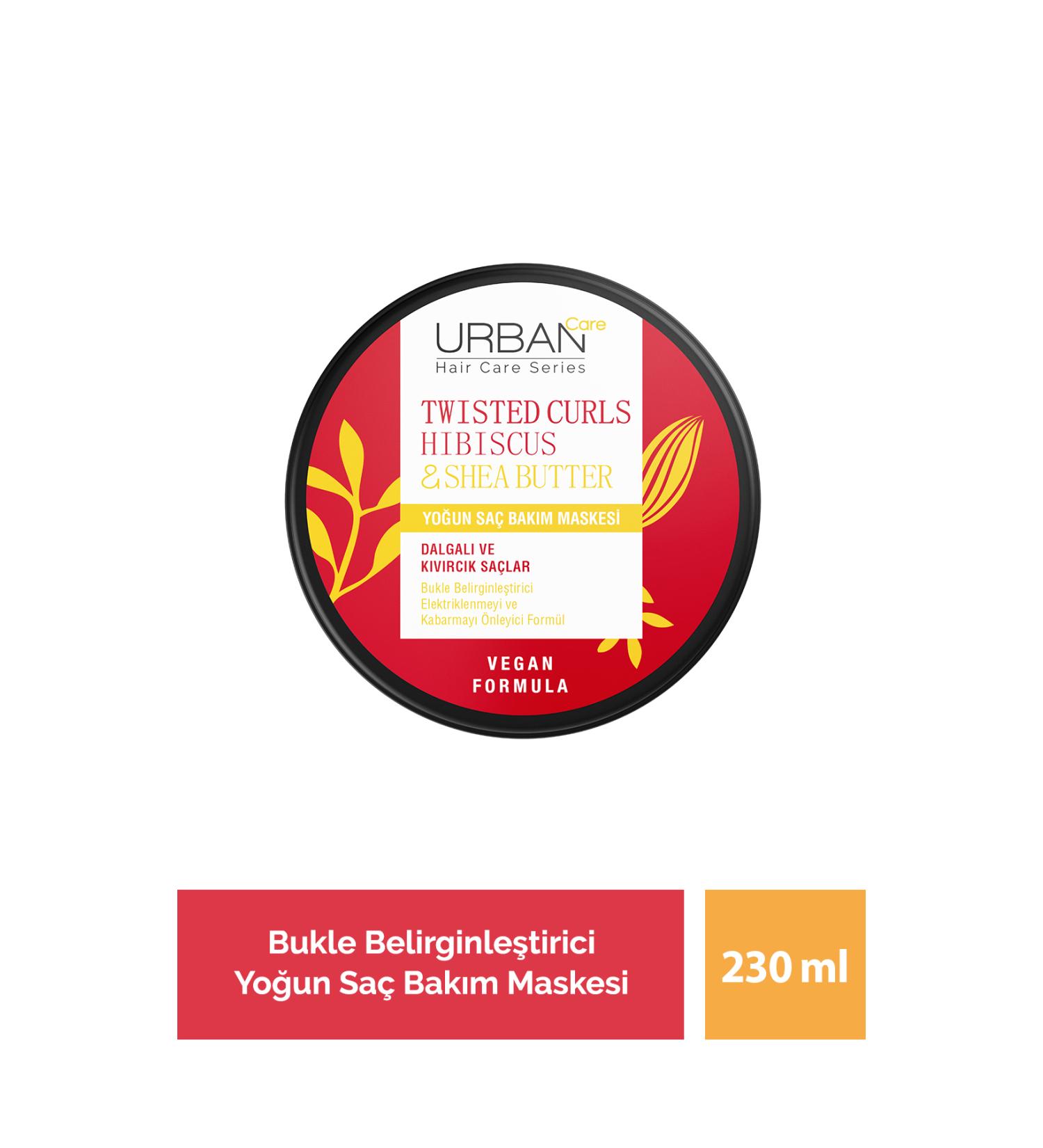 Urban Care Hibiscus & Shea Butter Intensive Hair Care Mask for Curly and Wavy Hair 230 Ml-vegan - Buy Online on GoSupps.com