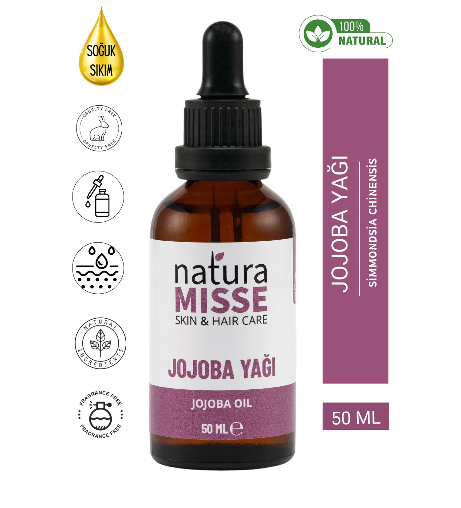 naturamisse Jojoba Oil 50 ml Skin Nourishing Moisturizing Repairing Care Oil - Buy Online on GoSupps.com